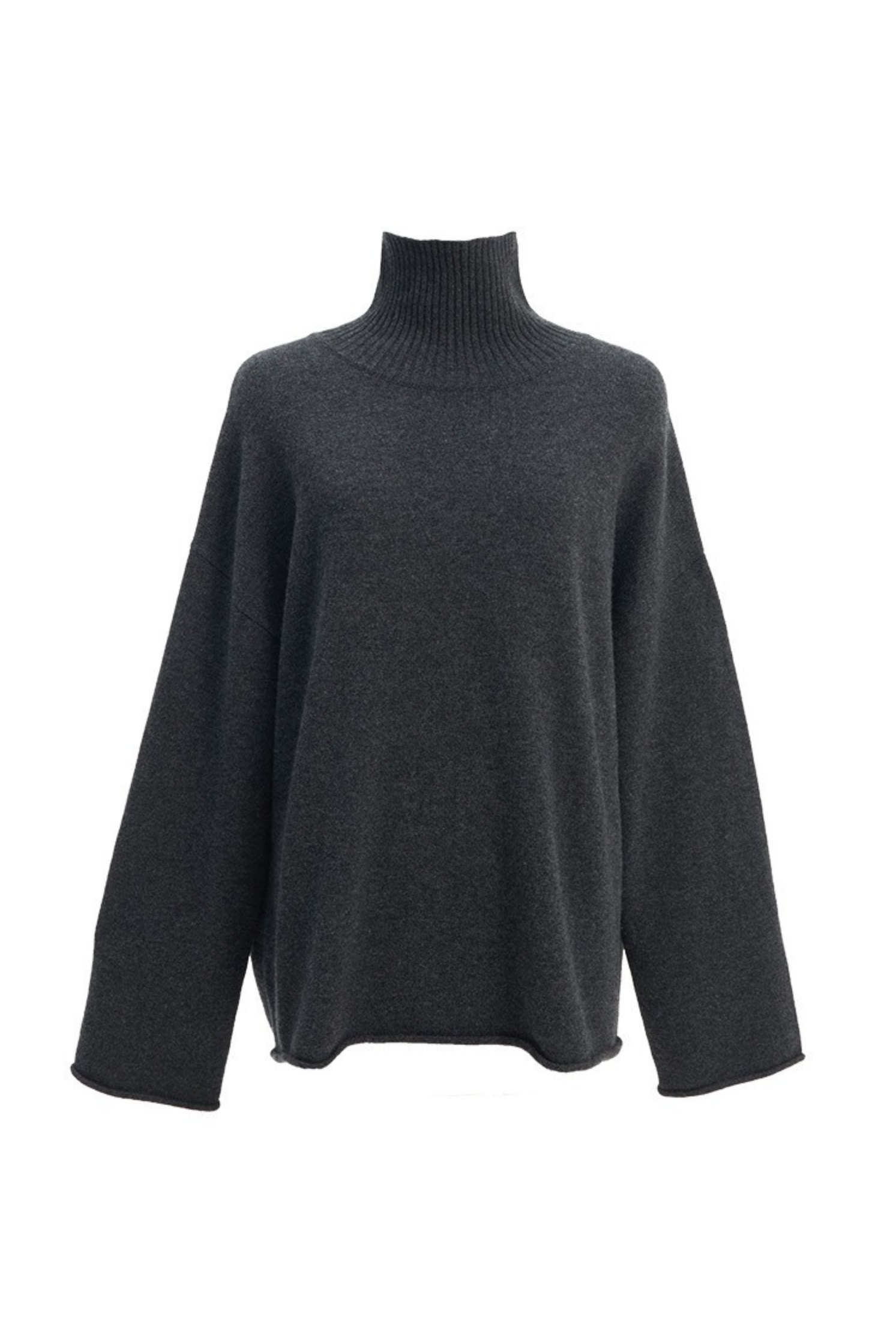 Plush Wool-Cashmere Turtleneck Sweater