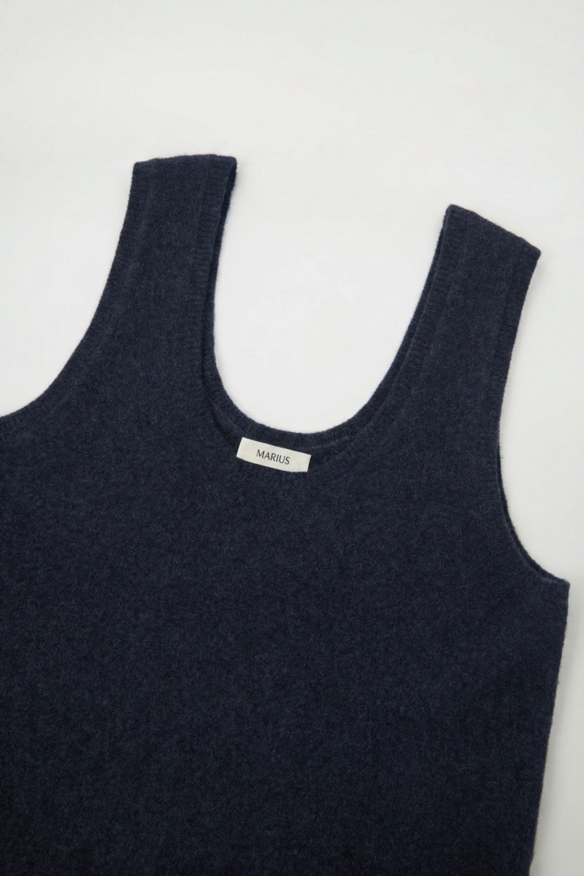 Scoop-Neck Wool-Yak Blend Knit Vest
