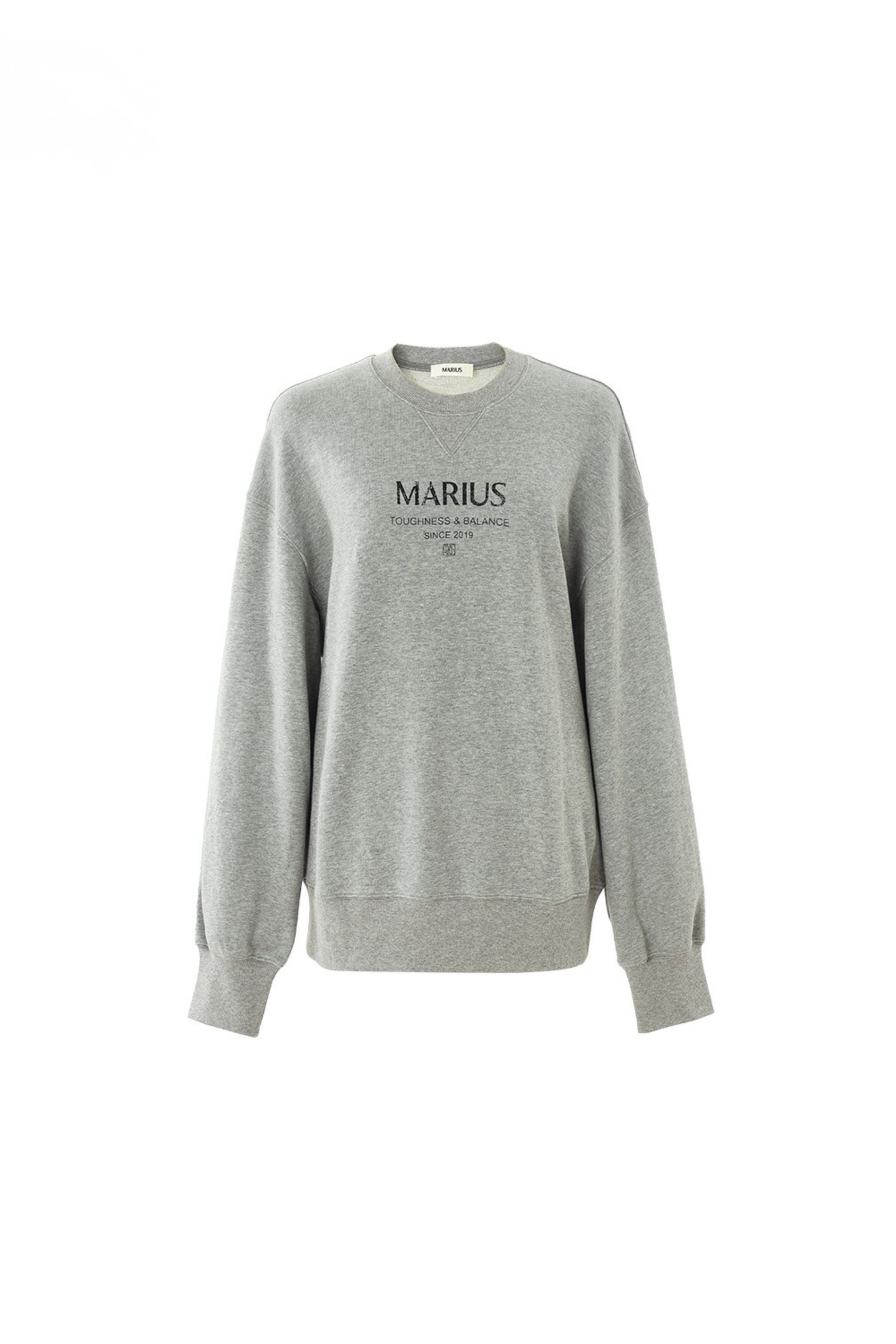 MARIUS Logo Classic Cotton Sweatshirt