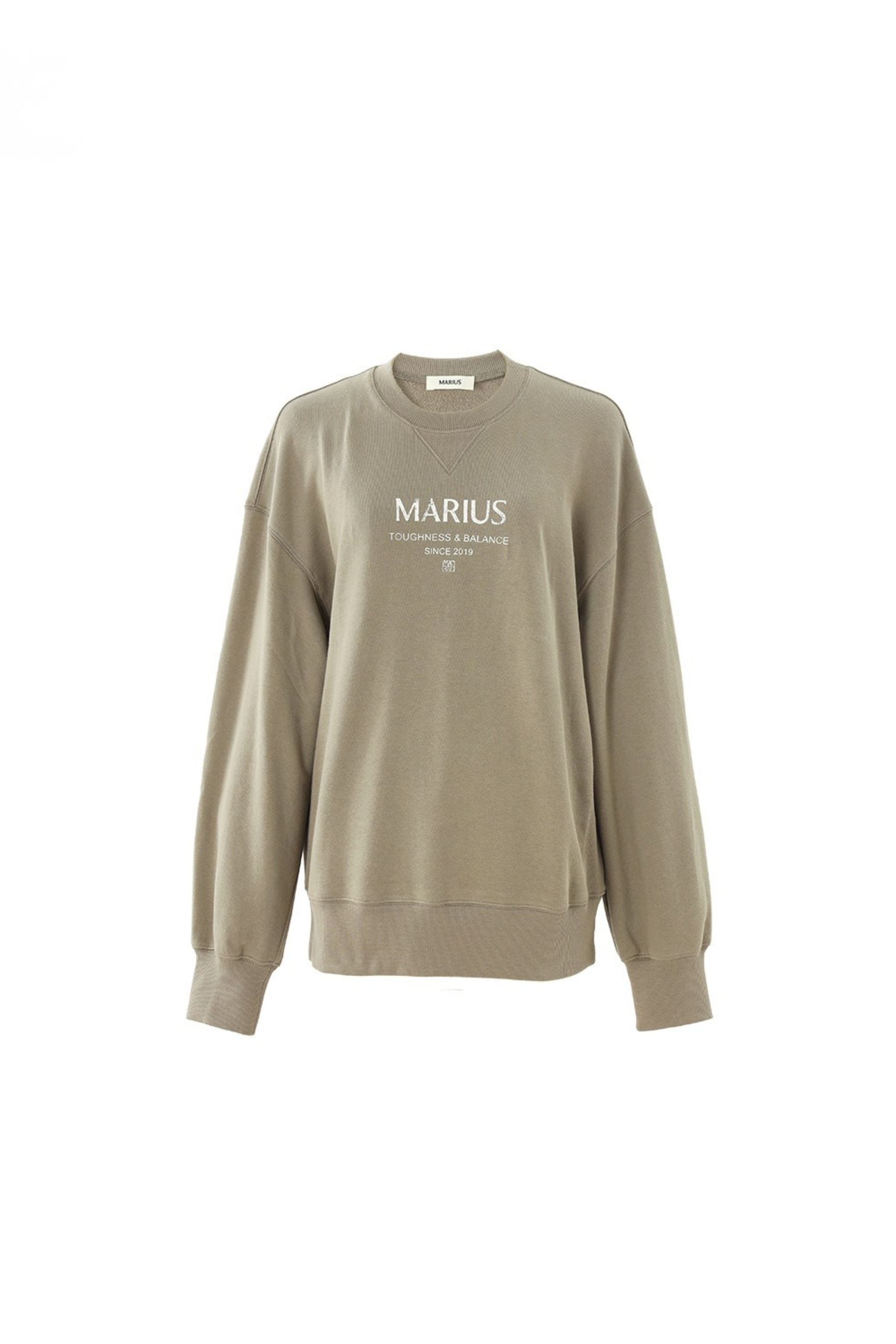 MARIUS Logo Classic Cotton Sweatshirt