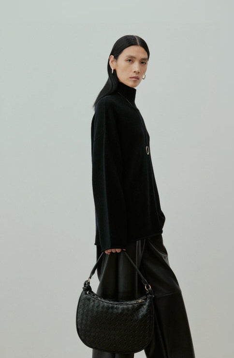 Plush Wool-Cashmere Turtleneck Sweater