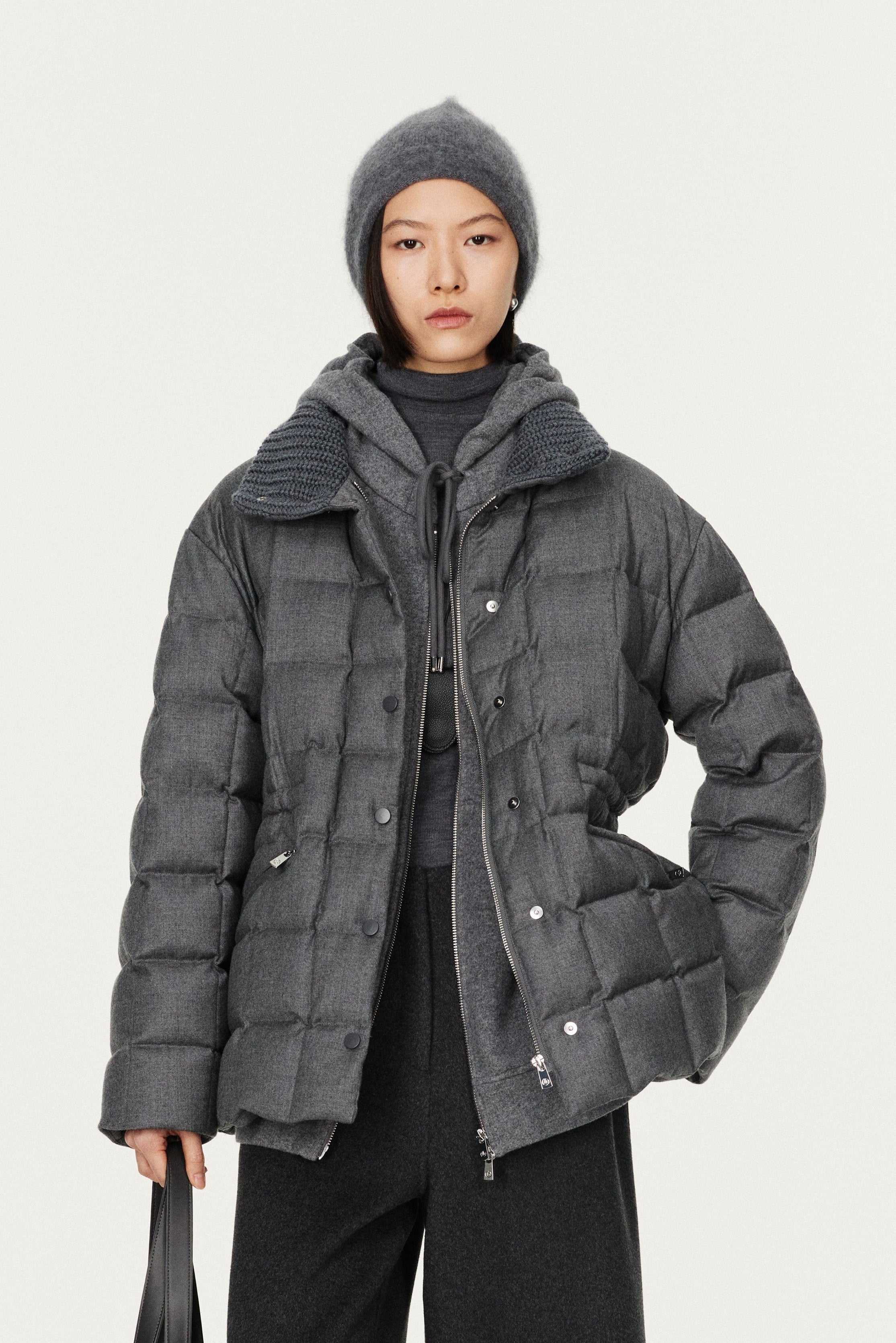 Wool-Blend Goose Down Jacket