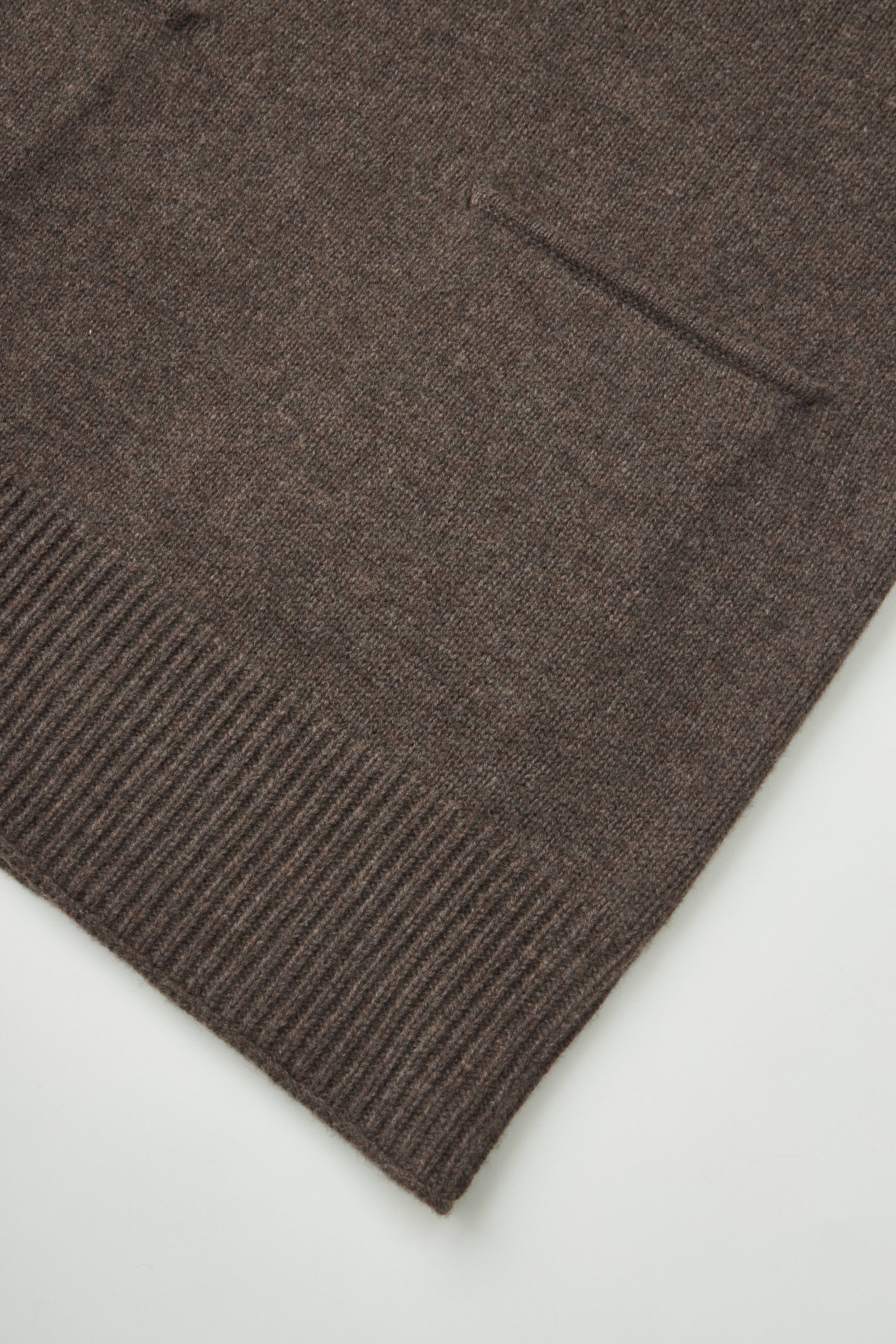 Longline Merino Wool V-Neck Knit Vest