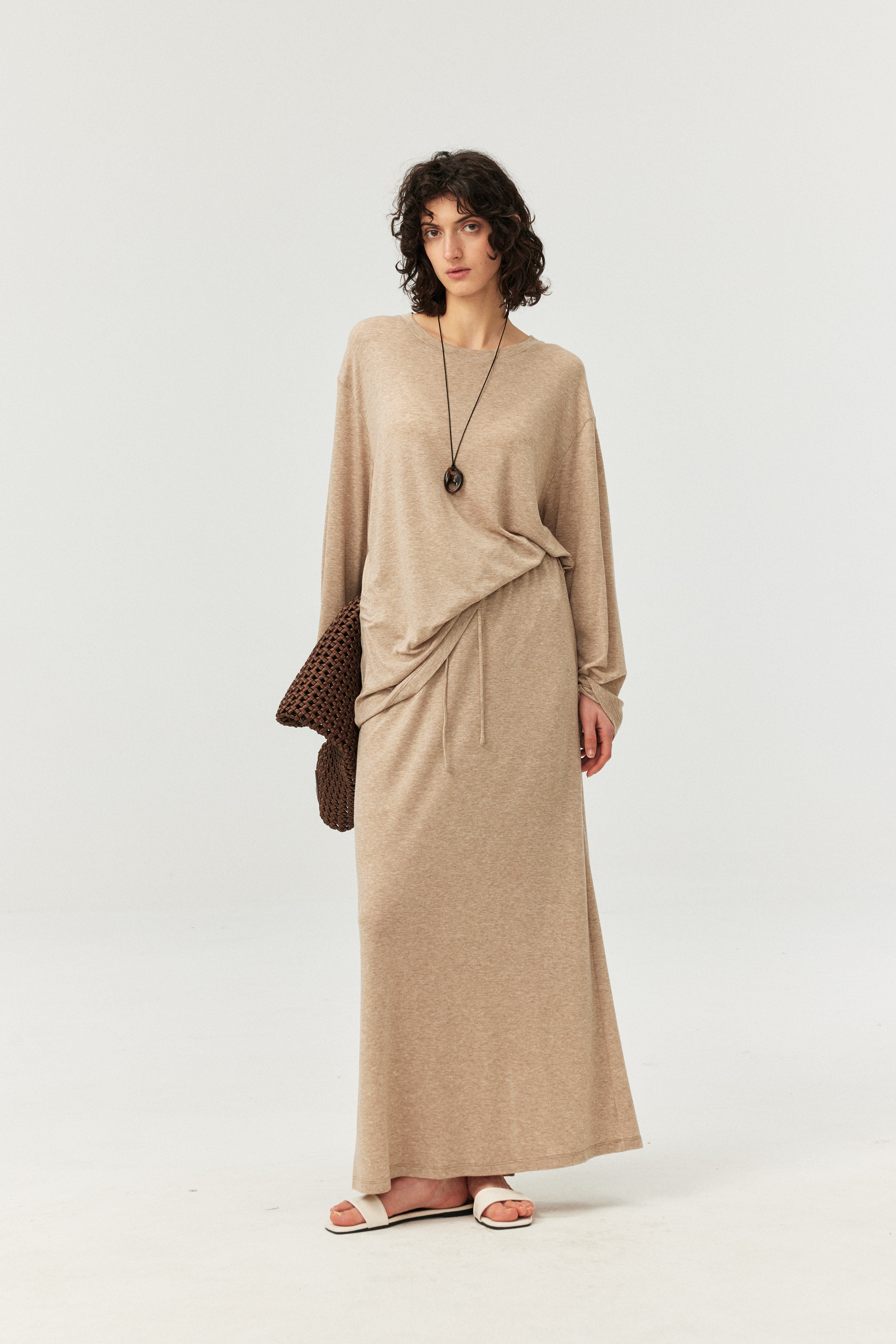 Soft Touch Lyocell Wool Long Sleeve Tee