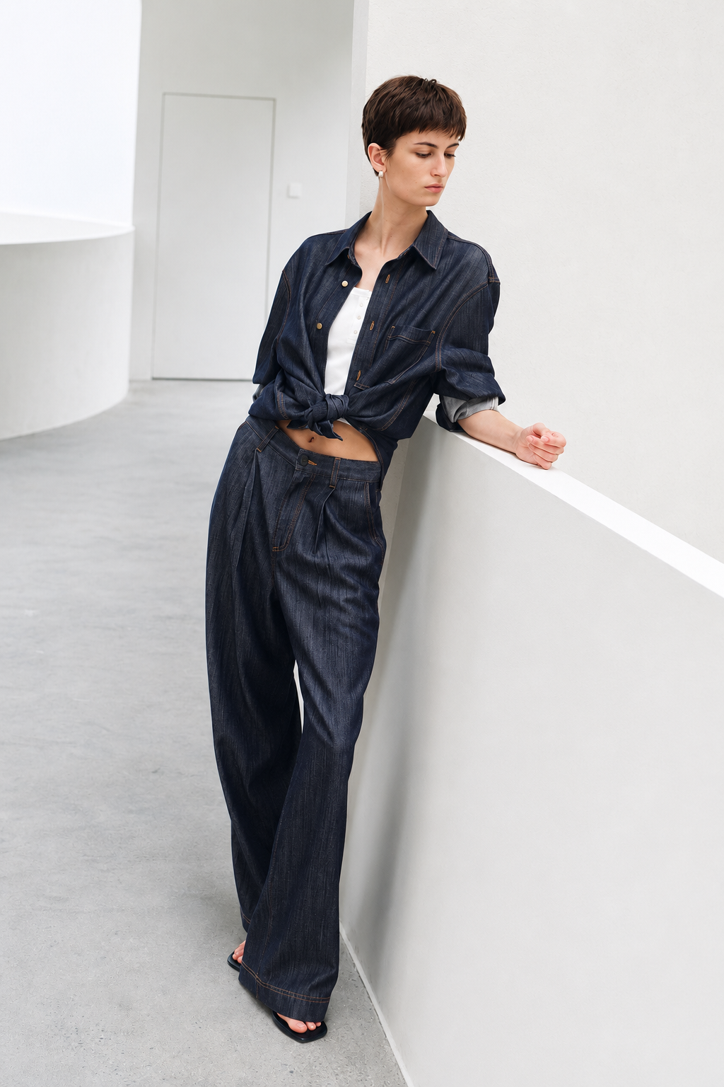 Vintage Wash Lightweight Denim Shirt