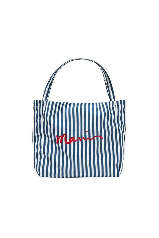 Striped Canvas Tote Bag