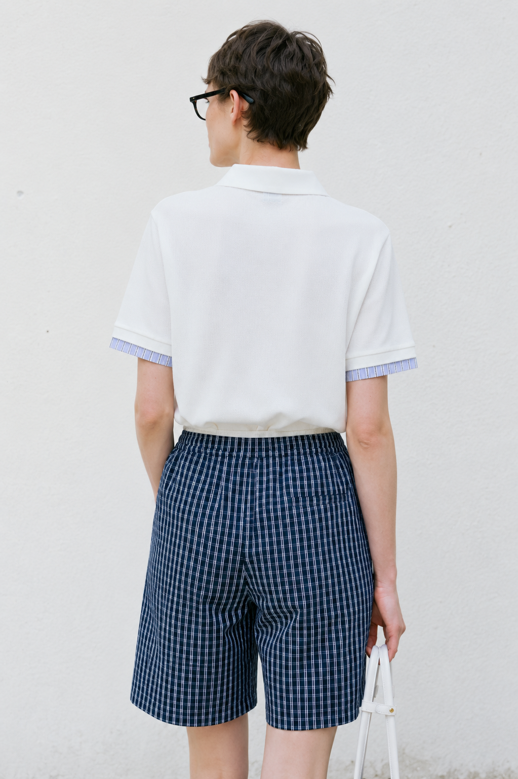 Merino-Blend Contrast Trim Polo