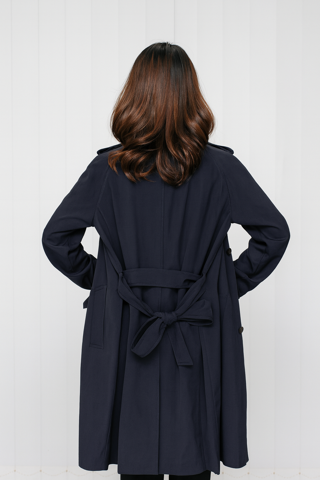 Signature Wool-Mohair Double-Breasted Trench