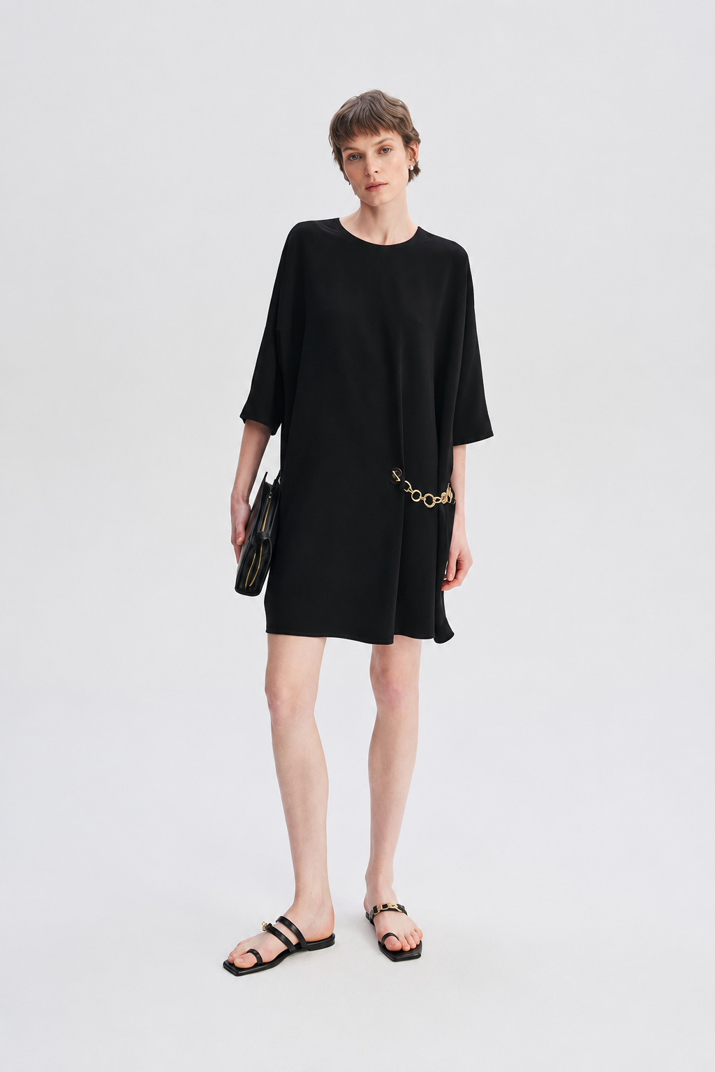Chain Detail Shift Dress