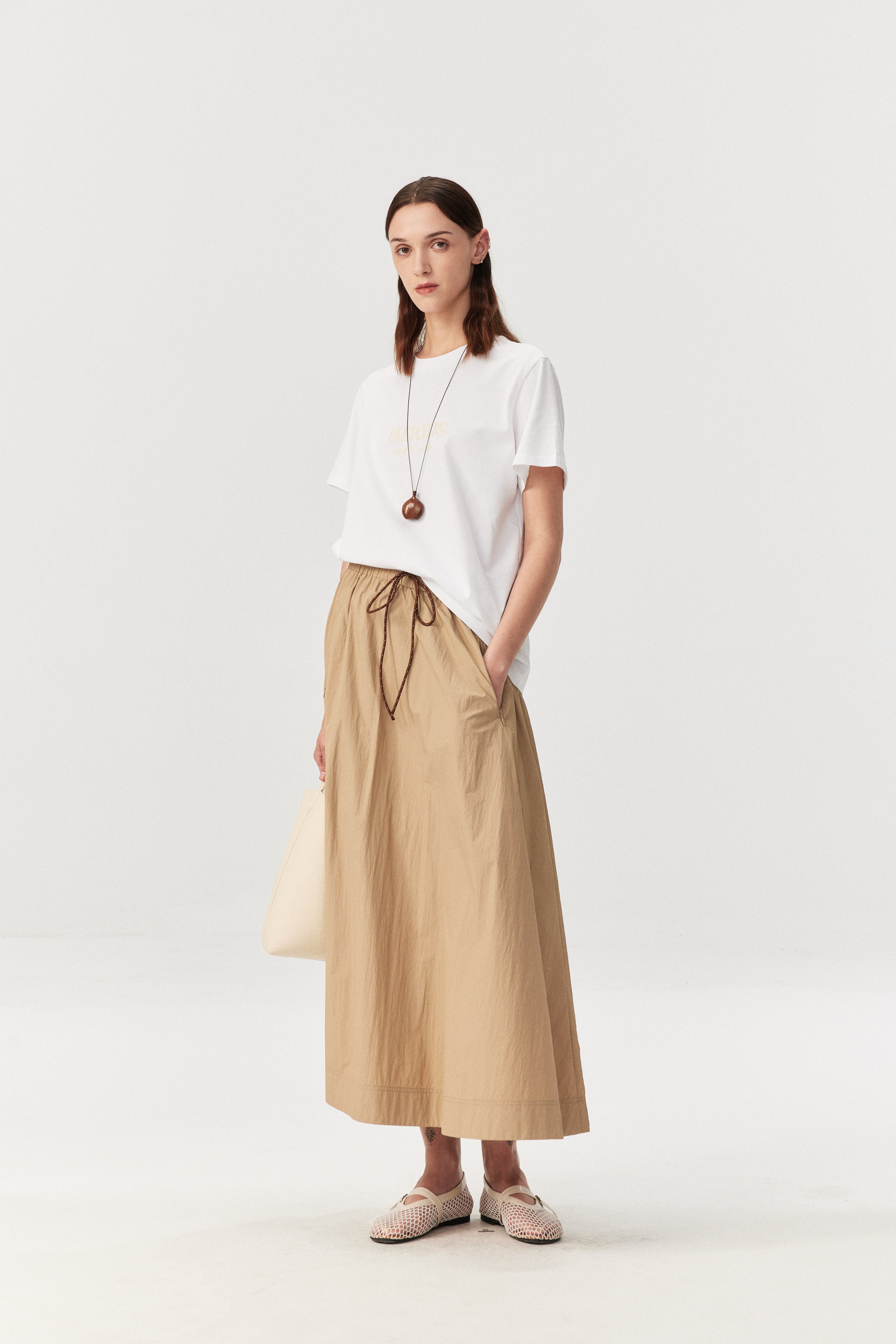 Essential Logo Embroidered Cotton Tee