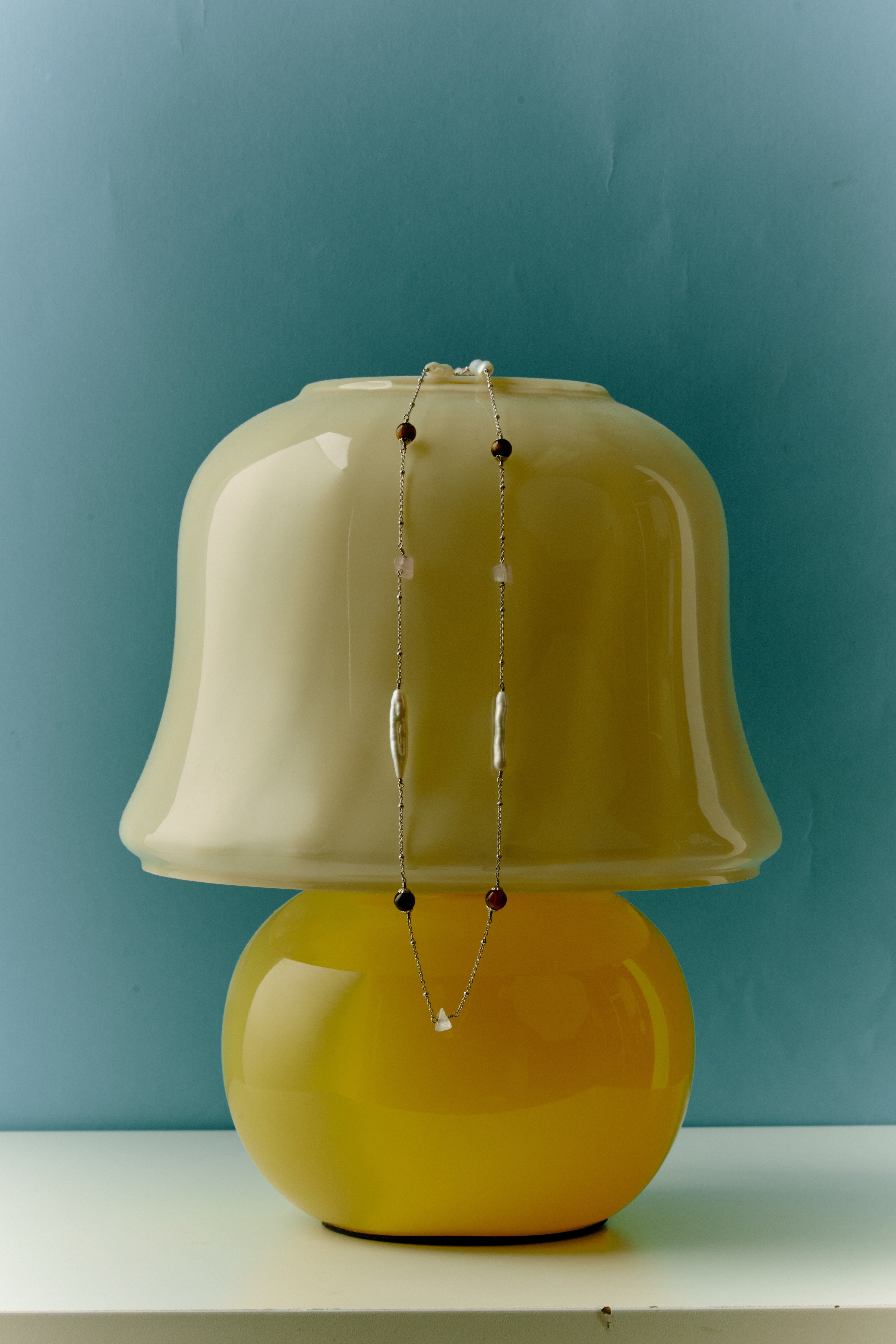 Crystal Single-Bead Long Necklace