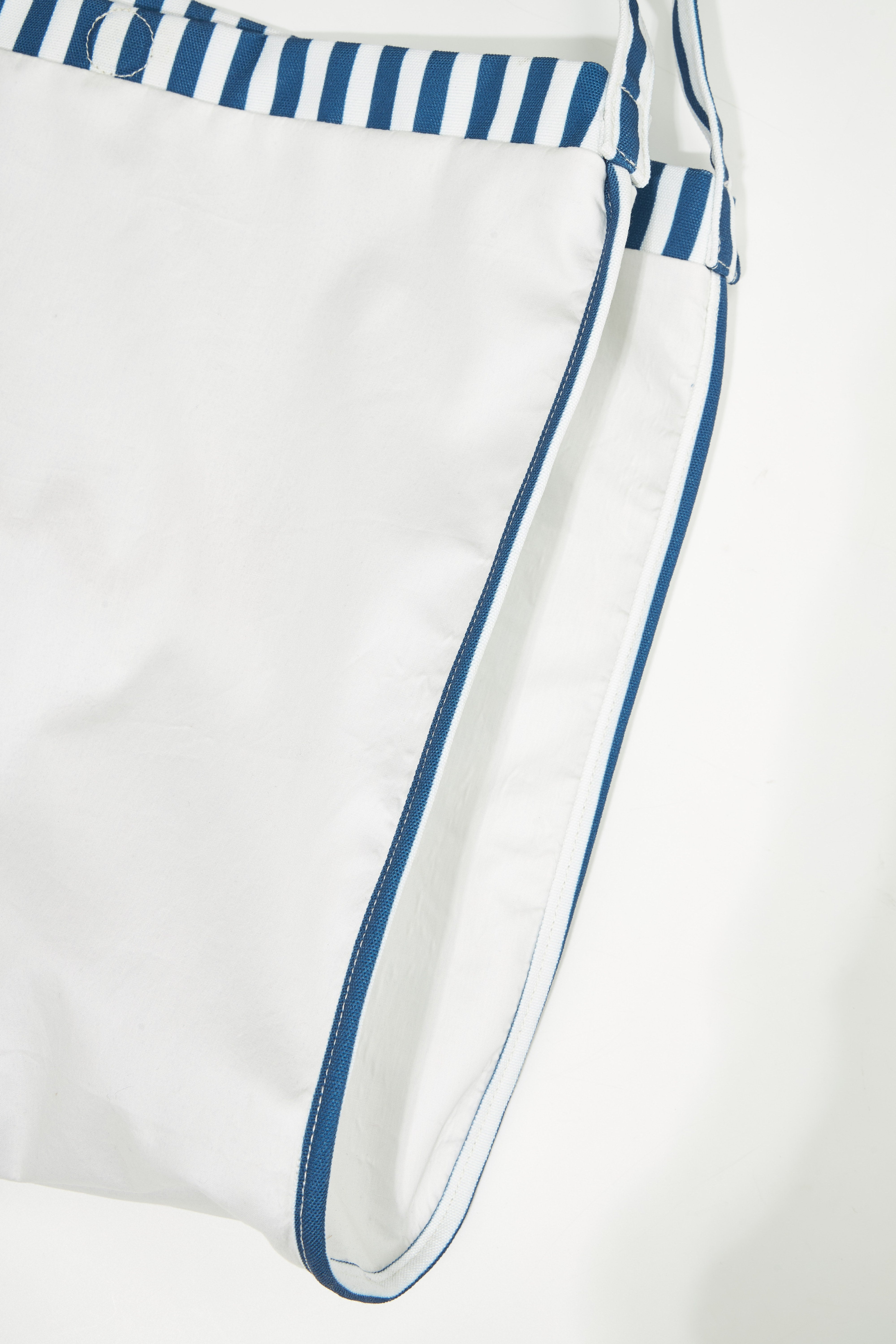 Striped Canvas Tote Bag