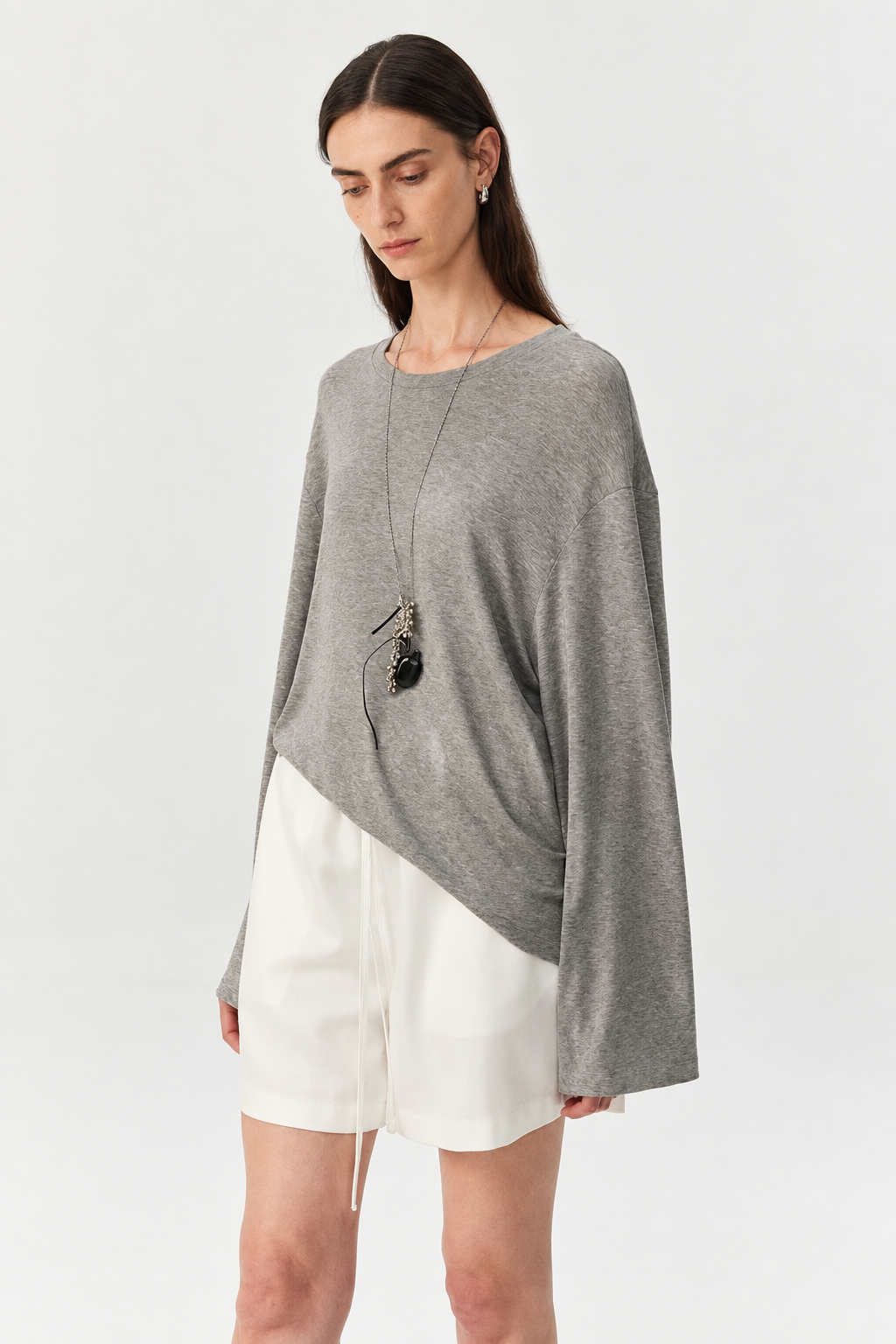 Soft Touch Lyocell-Wool Long Sleeve Tee