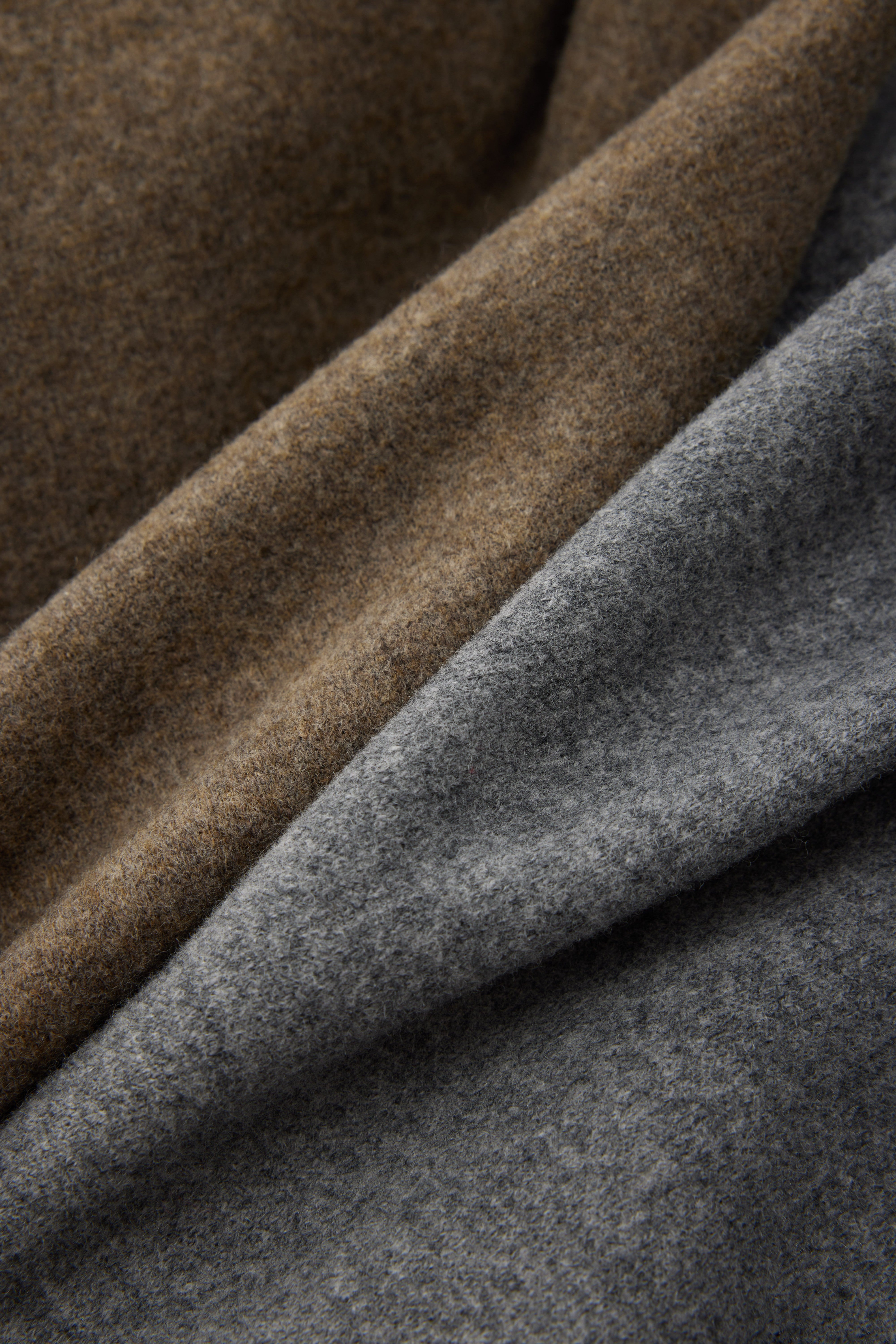 Wool-Cashmere Blend Knit Zip-Up Hoodie