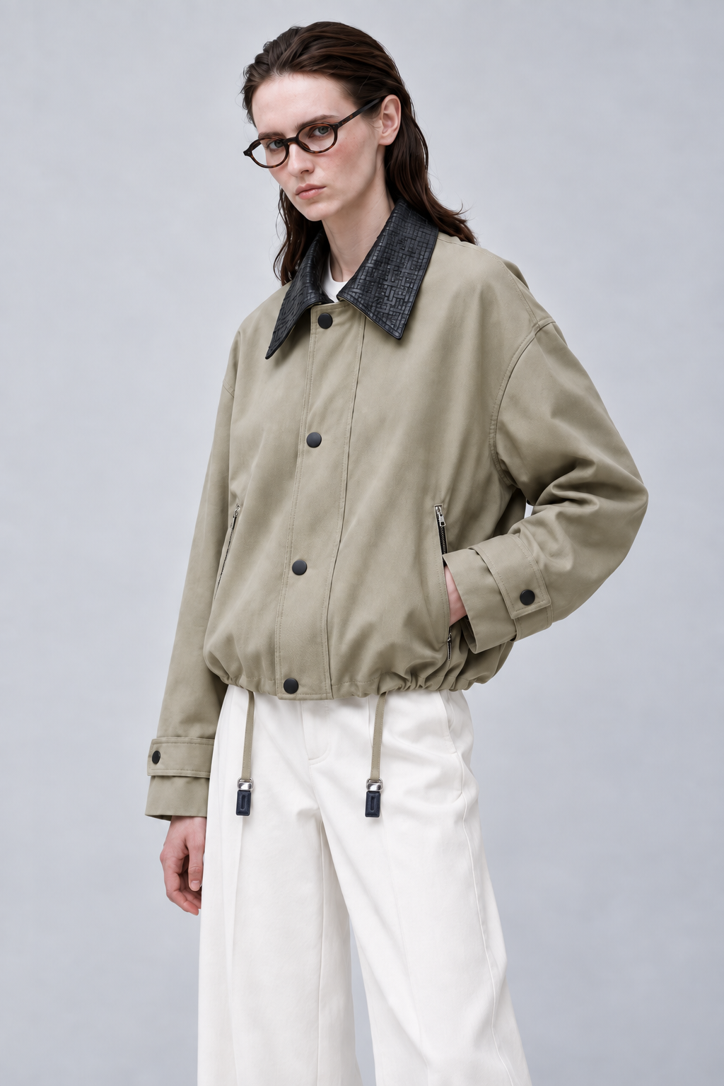 Oversized Balloon-Shaped Jacket