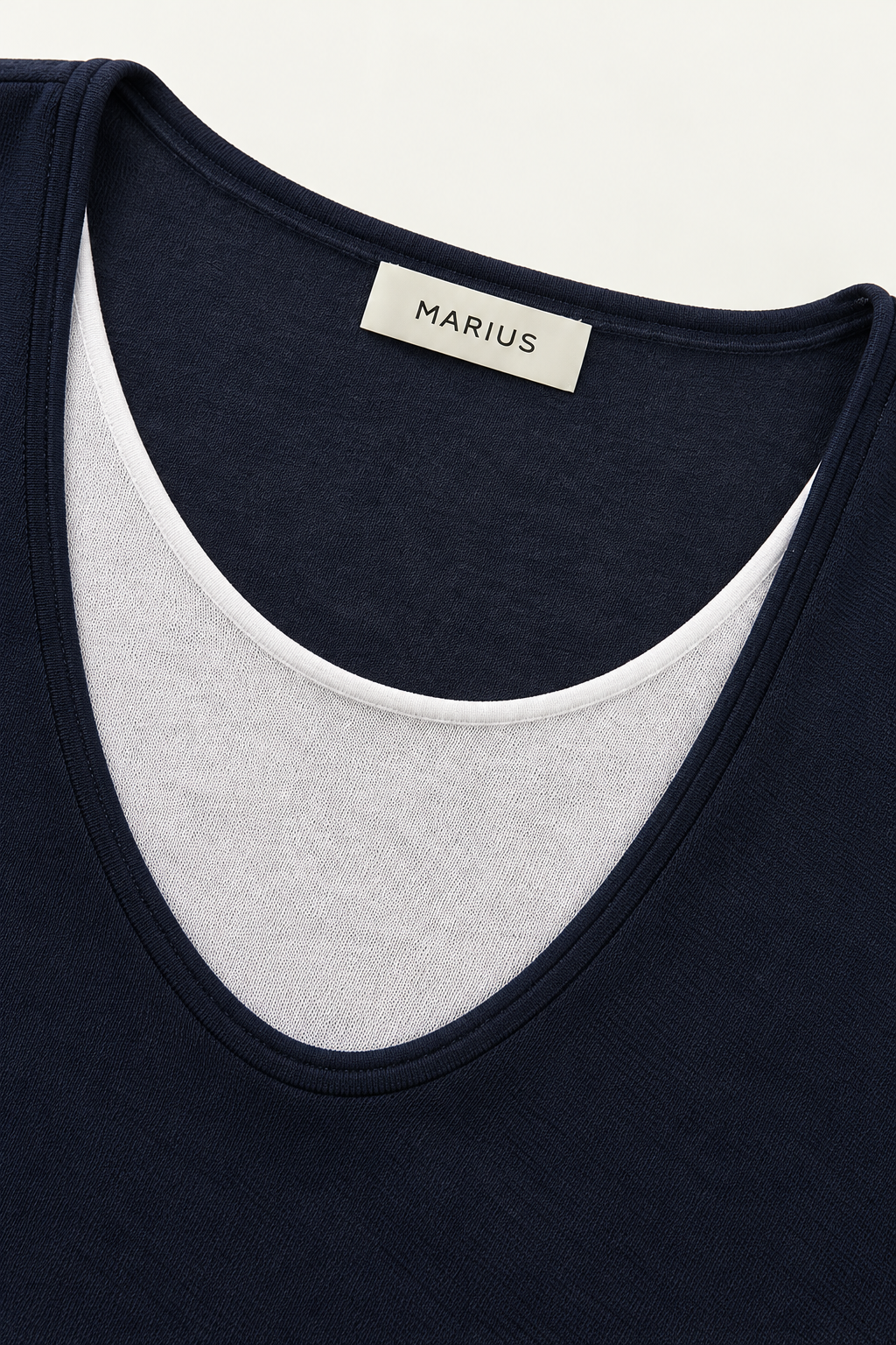 Cotton-Silk Blend Layered Knit Top