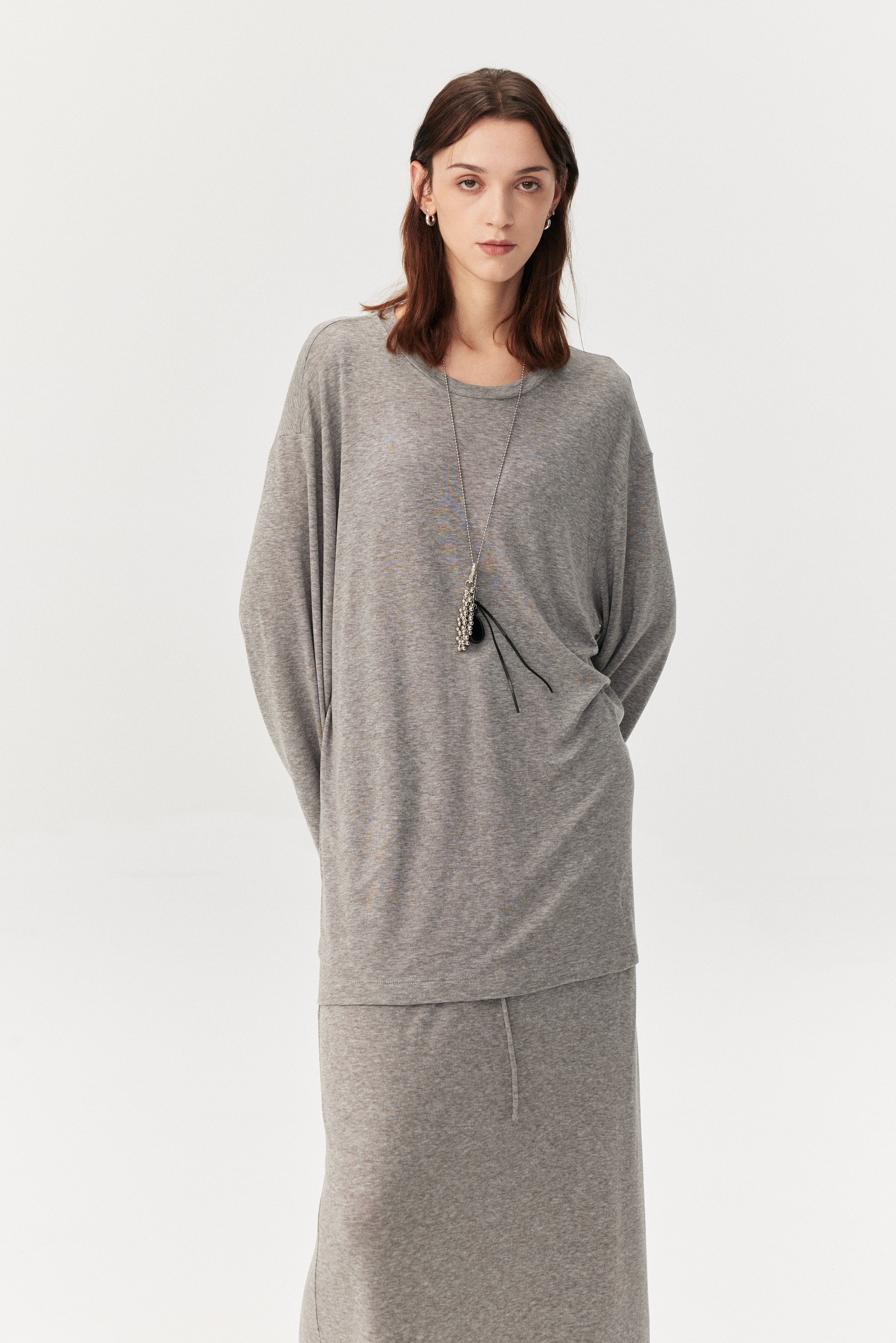 Soft Touch Lyocell Wool Long Sleeve Tee