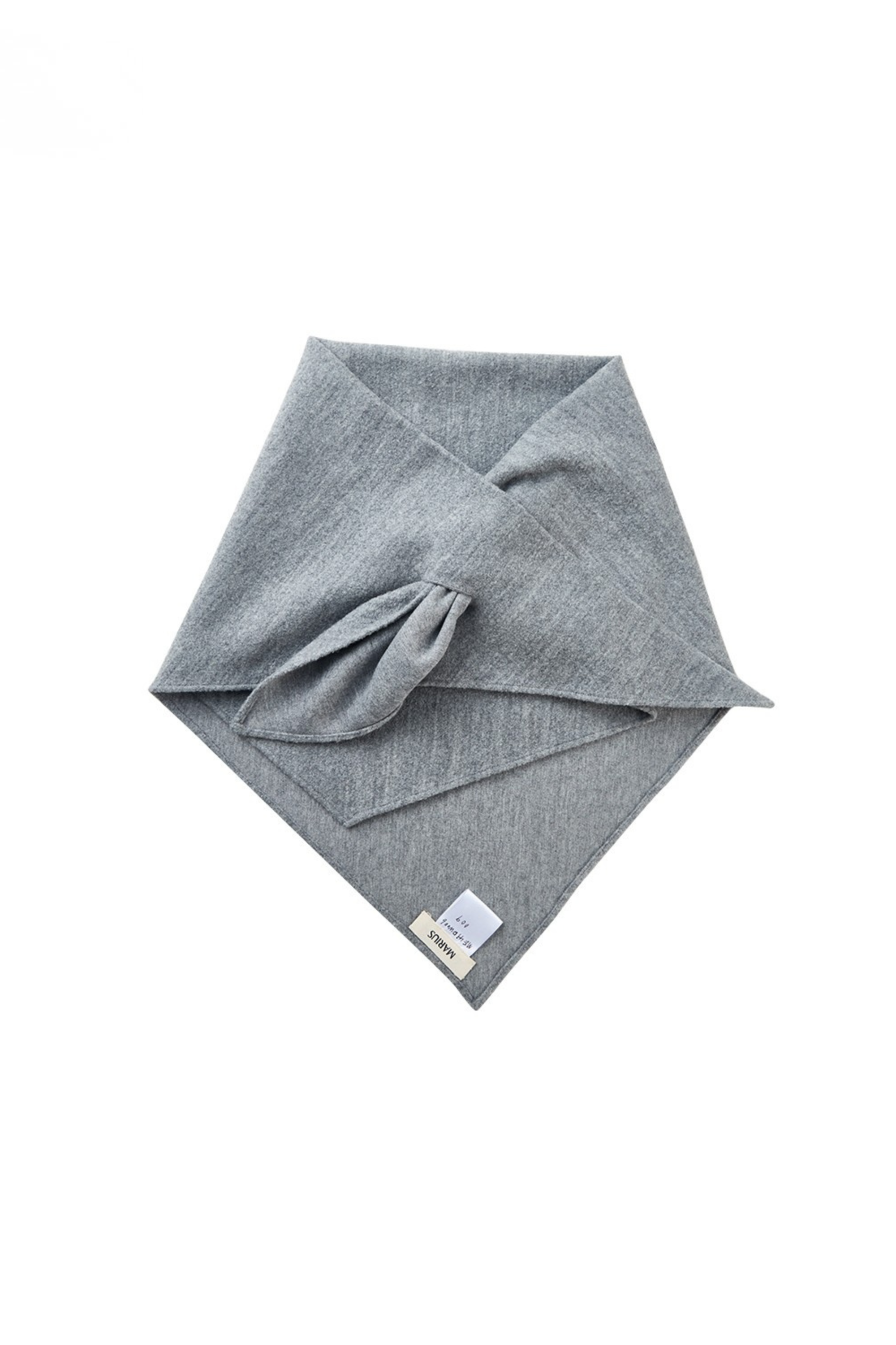Wool-Blend Triangle Scarf