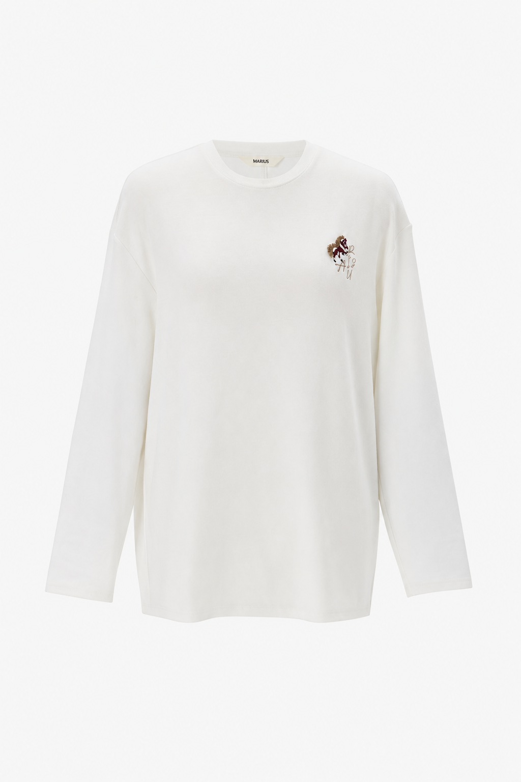 Embroidered Logo Long Sleeve Tee