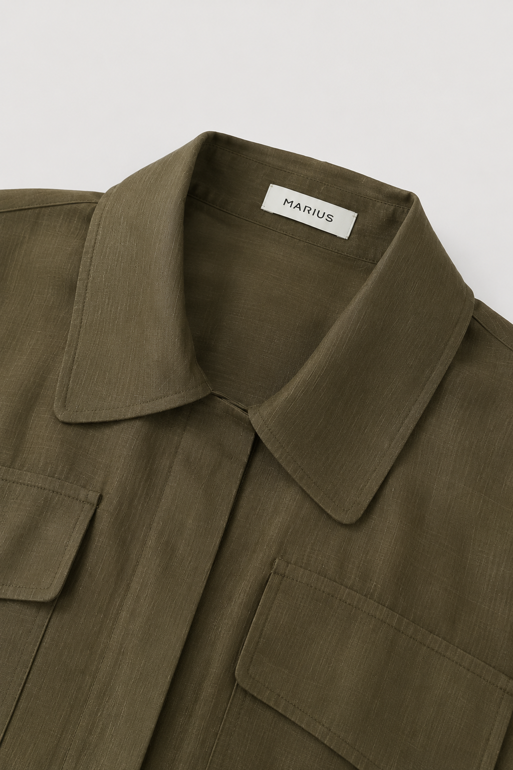 Lightweight Linen-Silk Blend Relaxed Overshirt