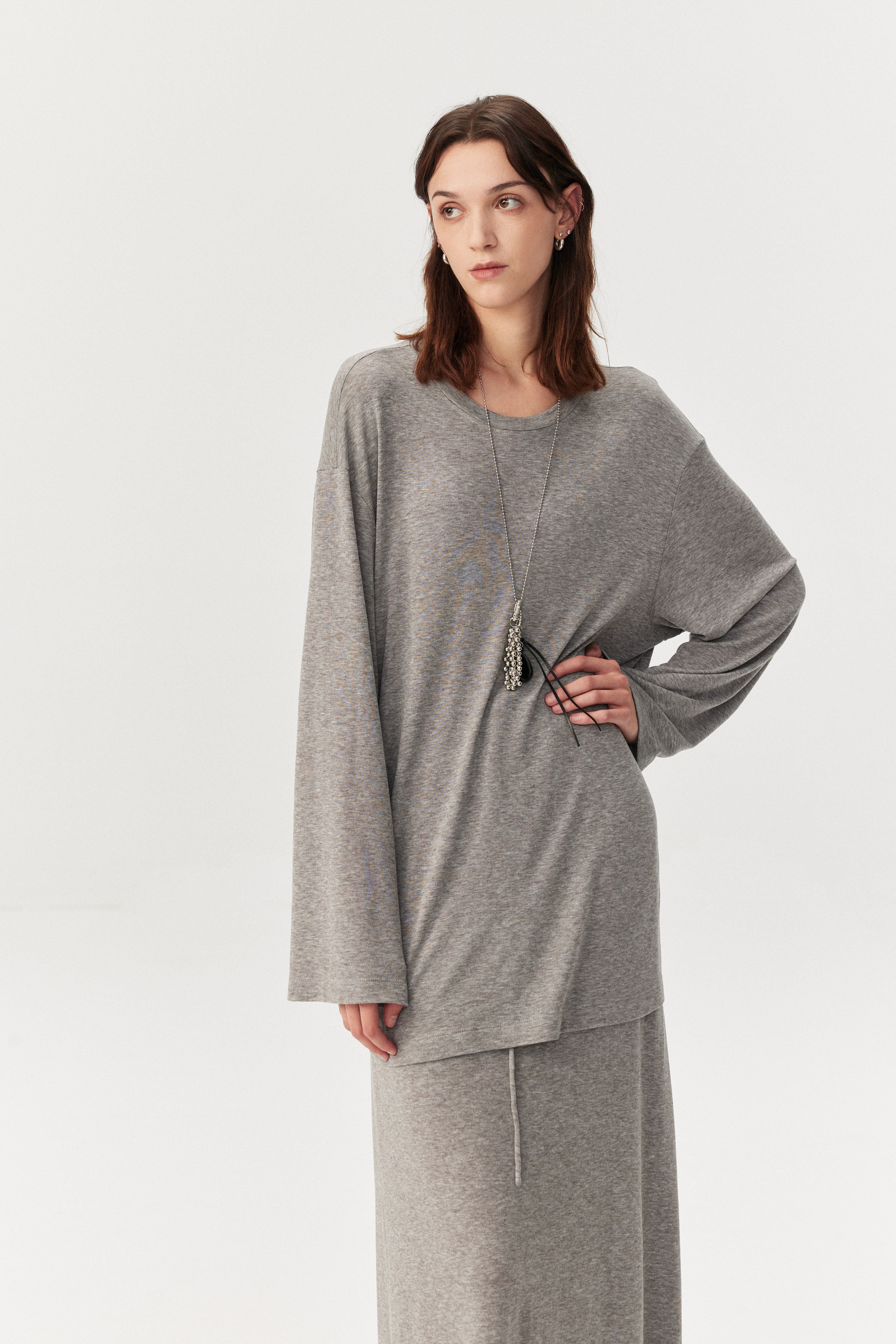 Soft Touch Lyocell Wool Long Sleeve Tee