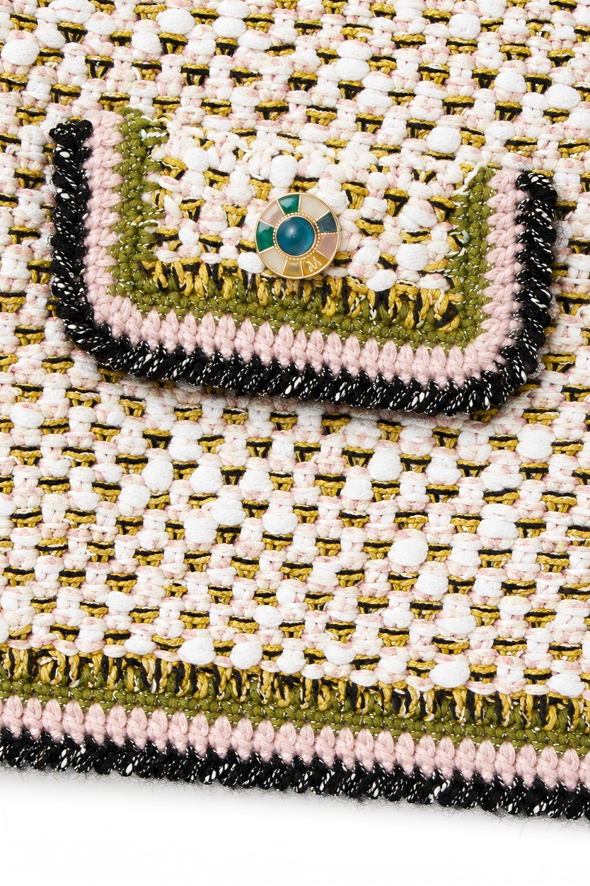 Multi-Tone Bouclé Knit Jacket