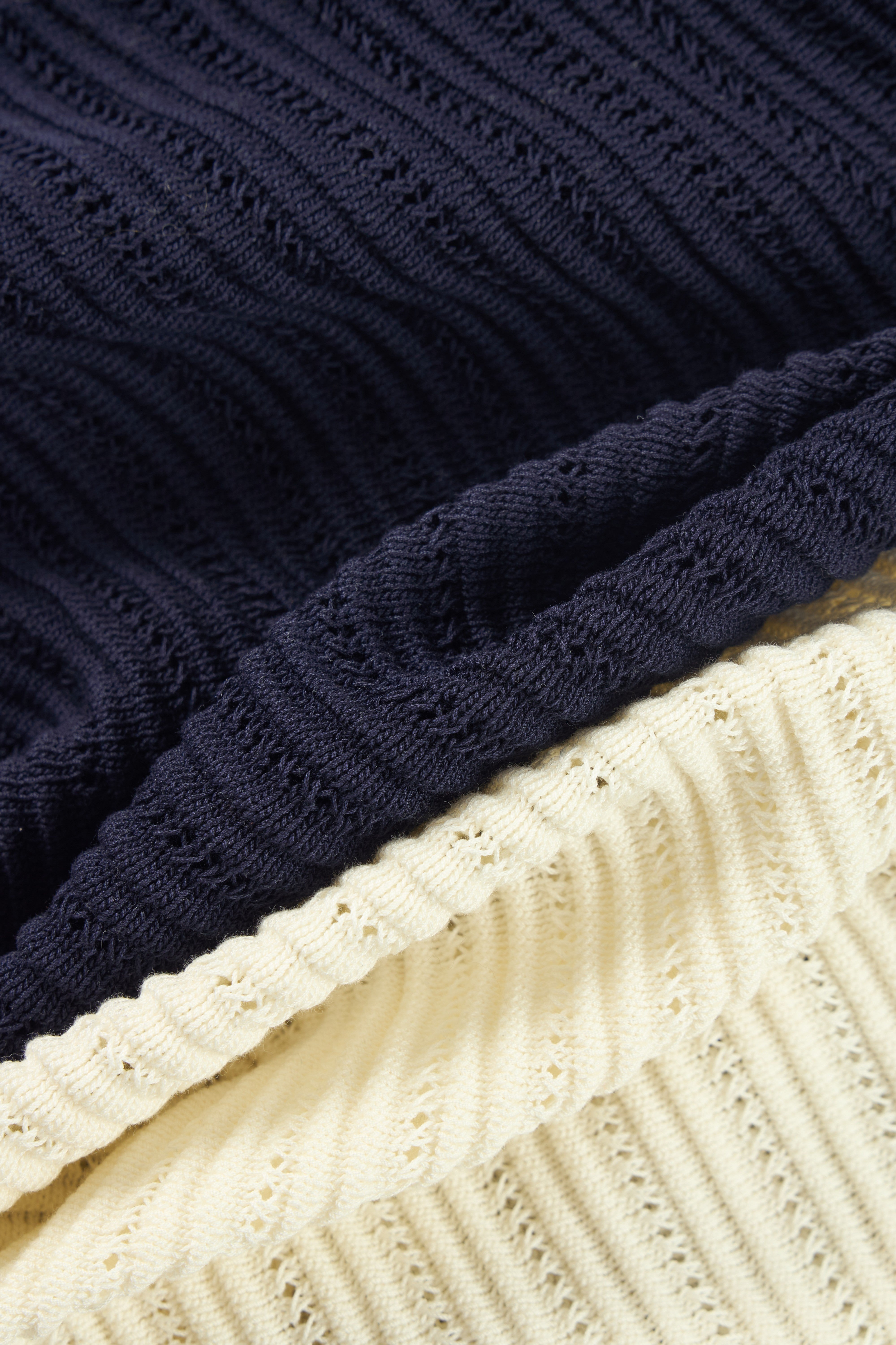 Lightweight Textured Cotton Knit Cardigan