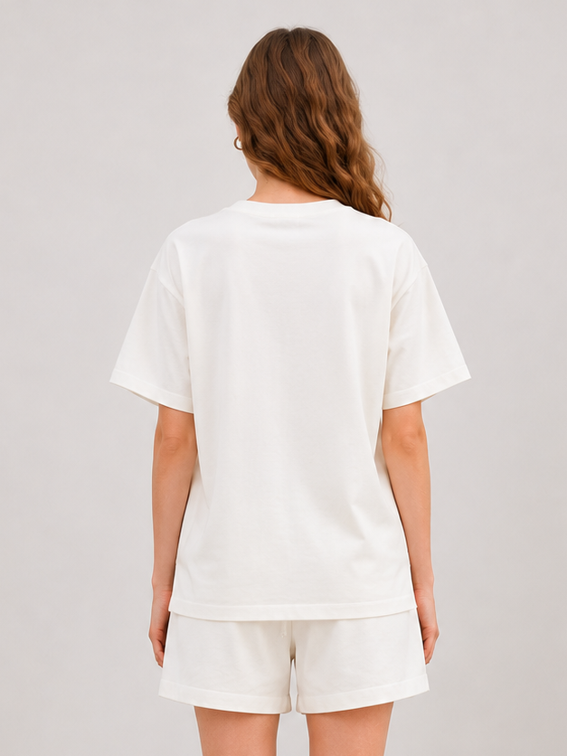 Short Sleeve Logo Swearshirt