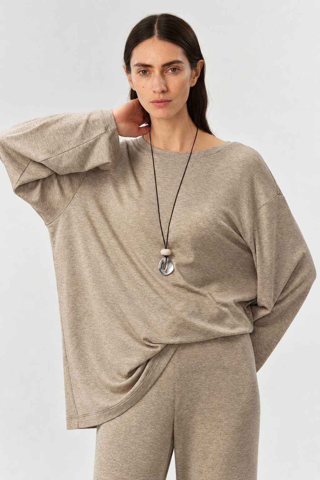 Soft Touch Lyocell-Wool Long Sleeve Tee