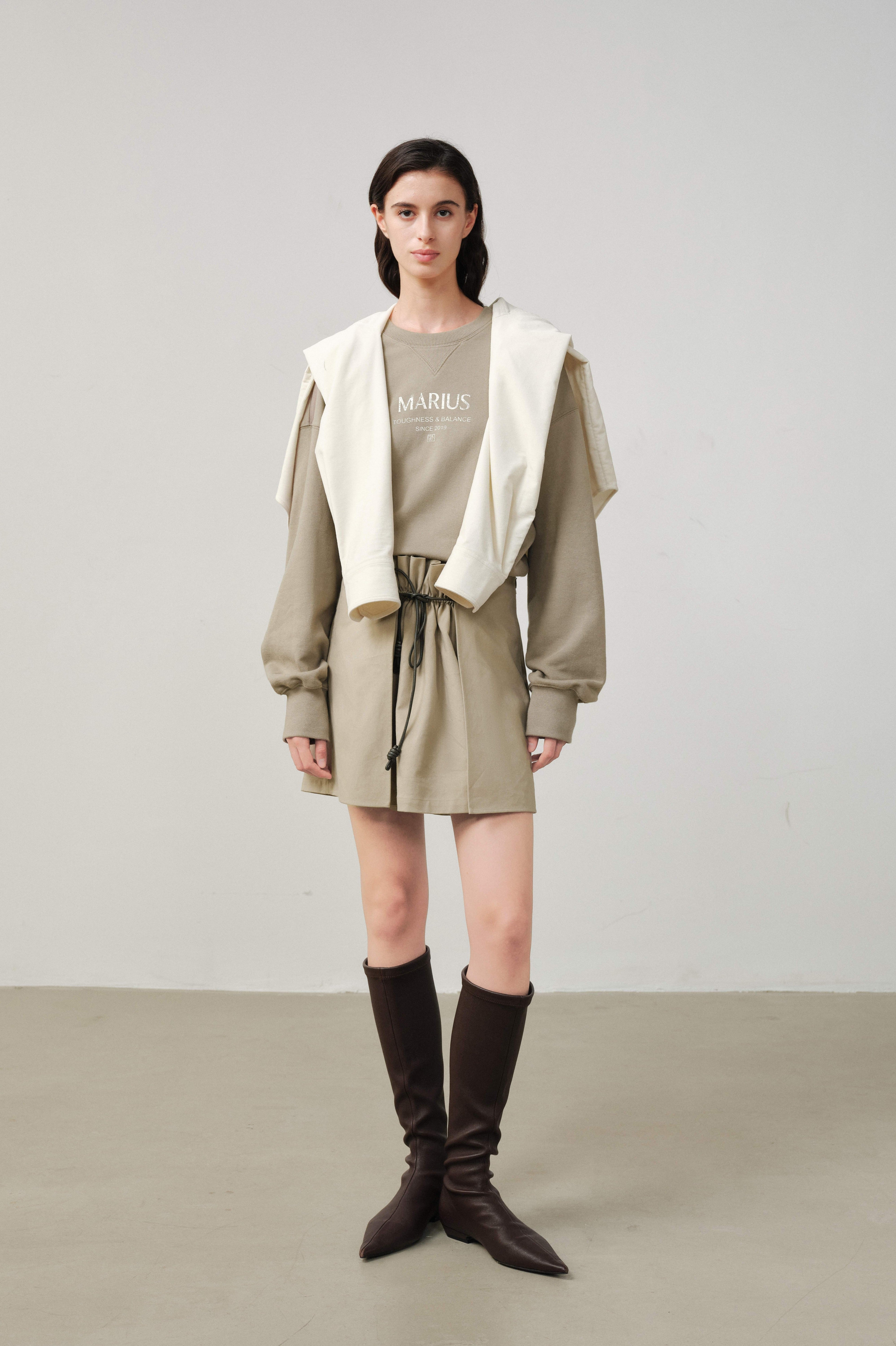 MARIUS Logo Classic Cotton Sweatshirt