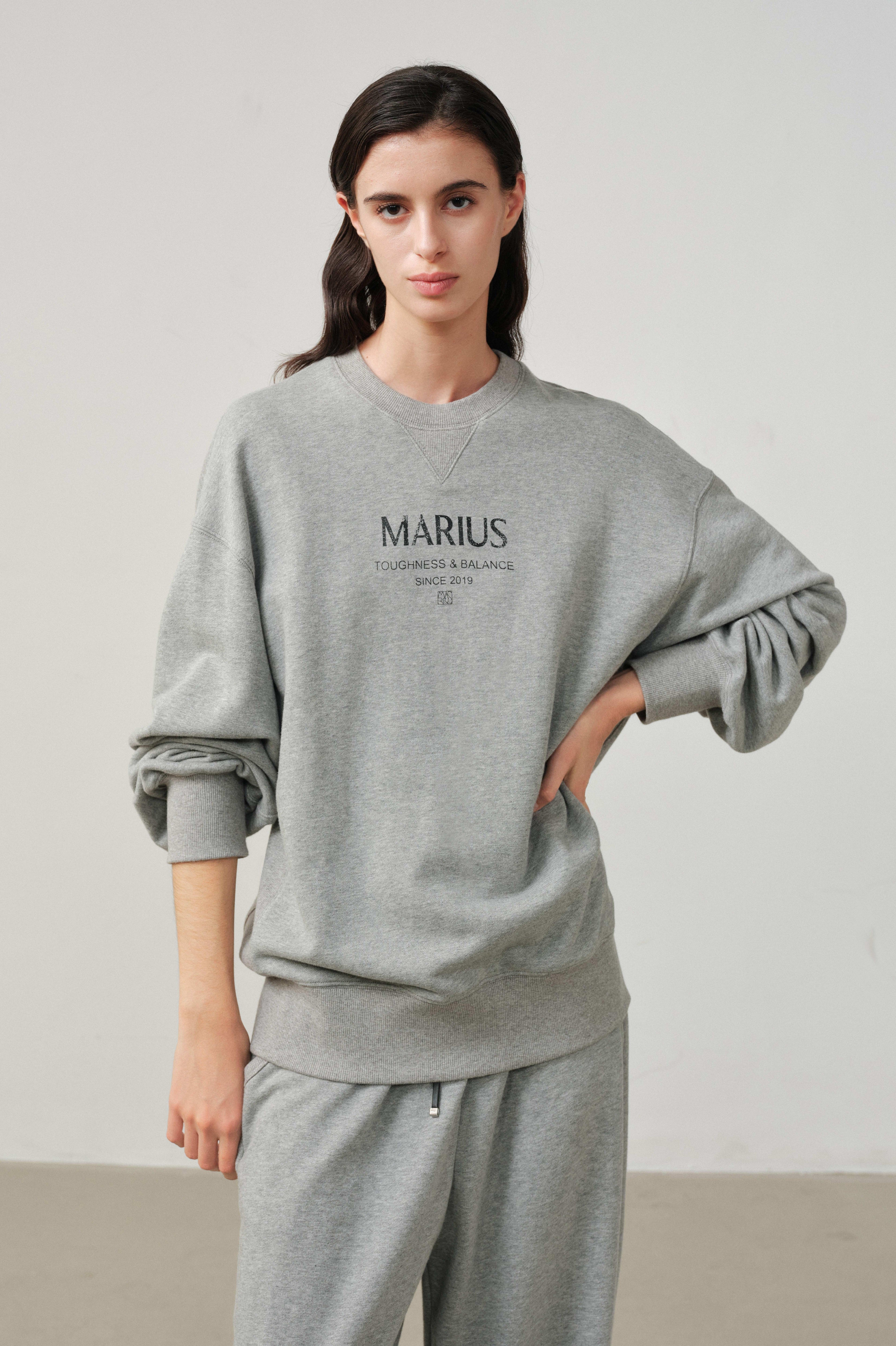 MARIUS Logo Classic Cotton Sweatshirt