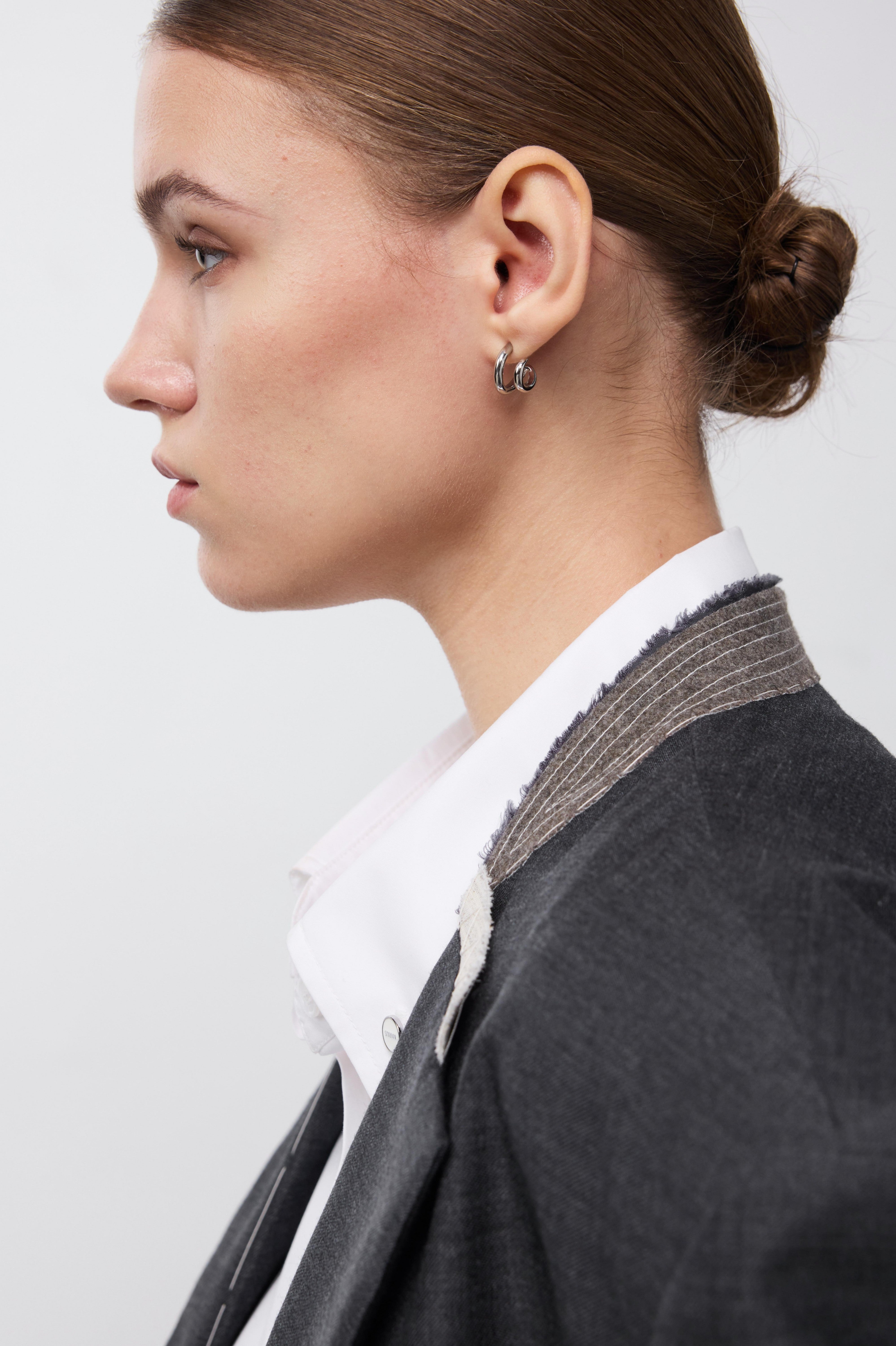 "Deconstructed" NIKKE Wool-Mohair Tailored Blazer