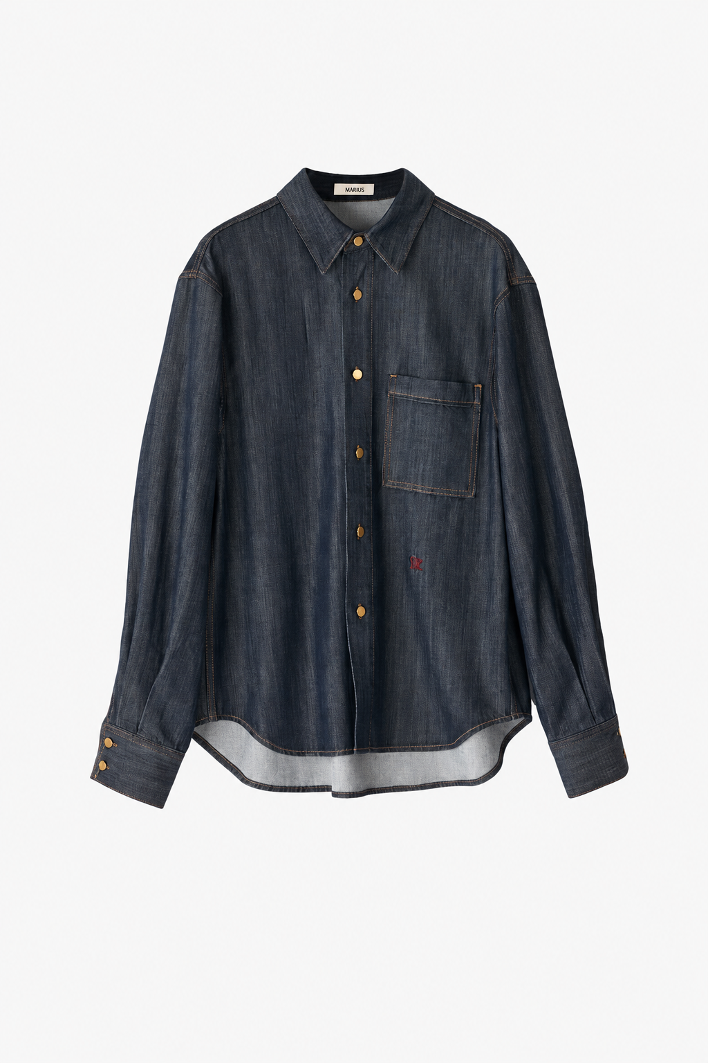 Vintage Wash Lightweight Denim Shirt