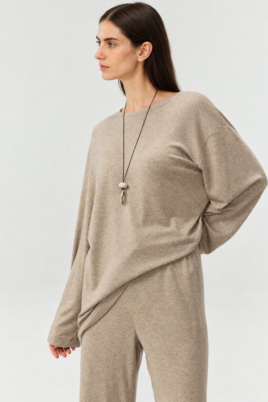 Soft Touch Lyocell-Wool Long Sleeve Tee