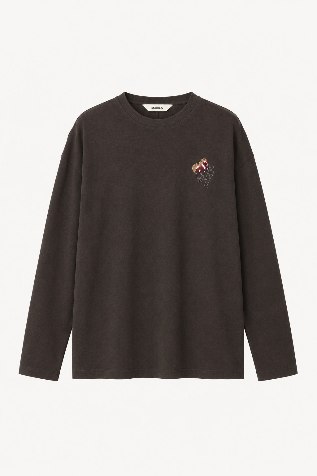 Embroidered Logo Long Sleeve Tee