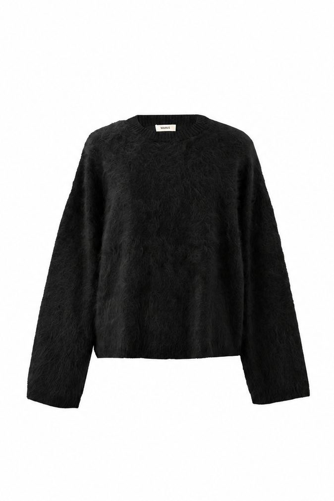 Marius Women's Brushed  Crewneck Loose-fitting Cashmere Pullover