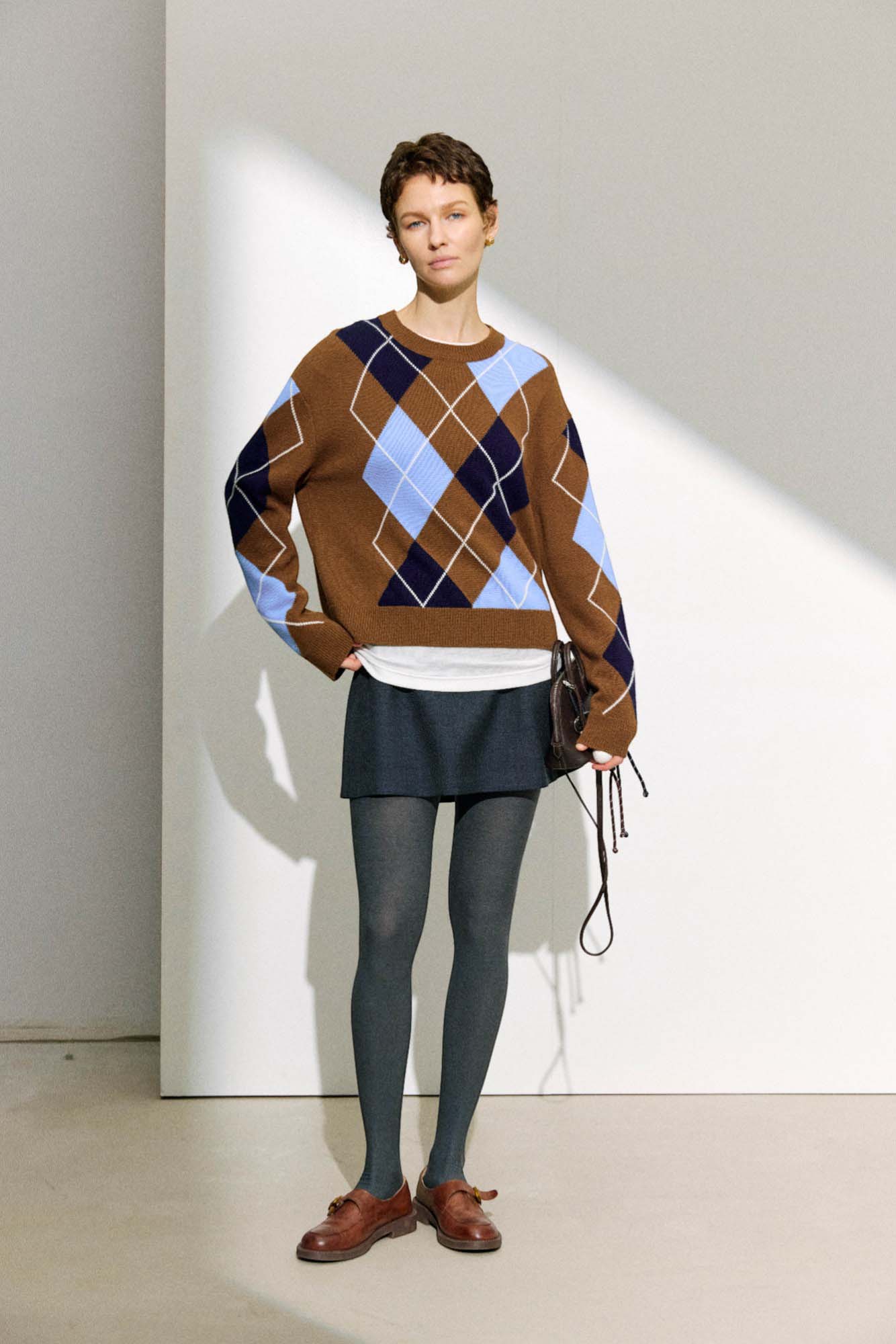 Marius Women's Intarsia Plaid Sweater