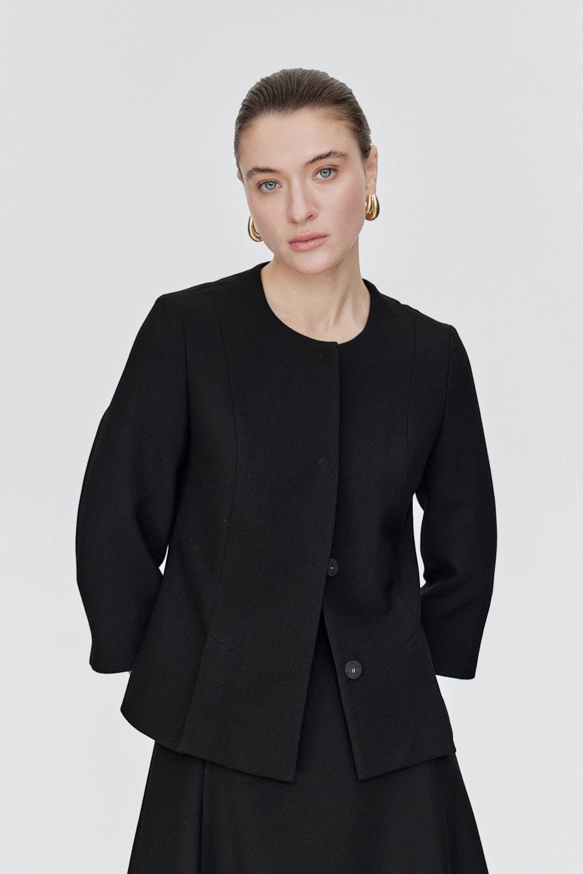 Clean Line Tailored Triacetate Jacket