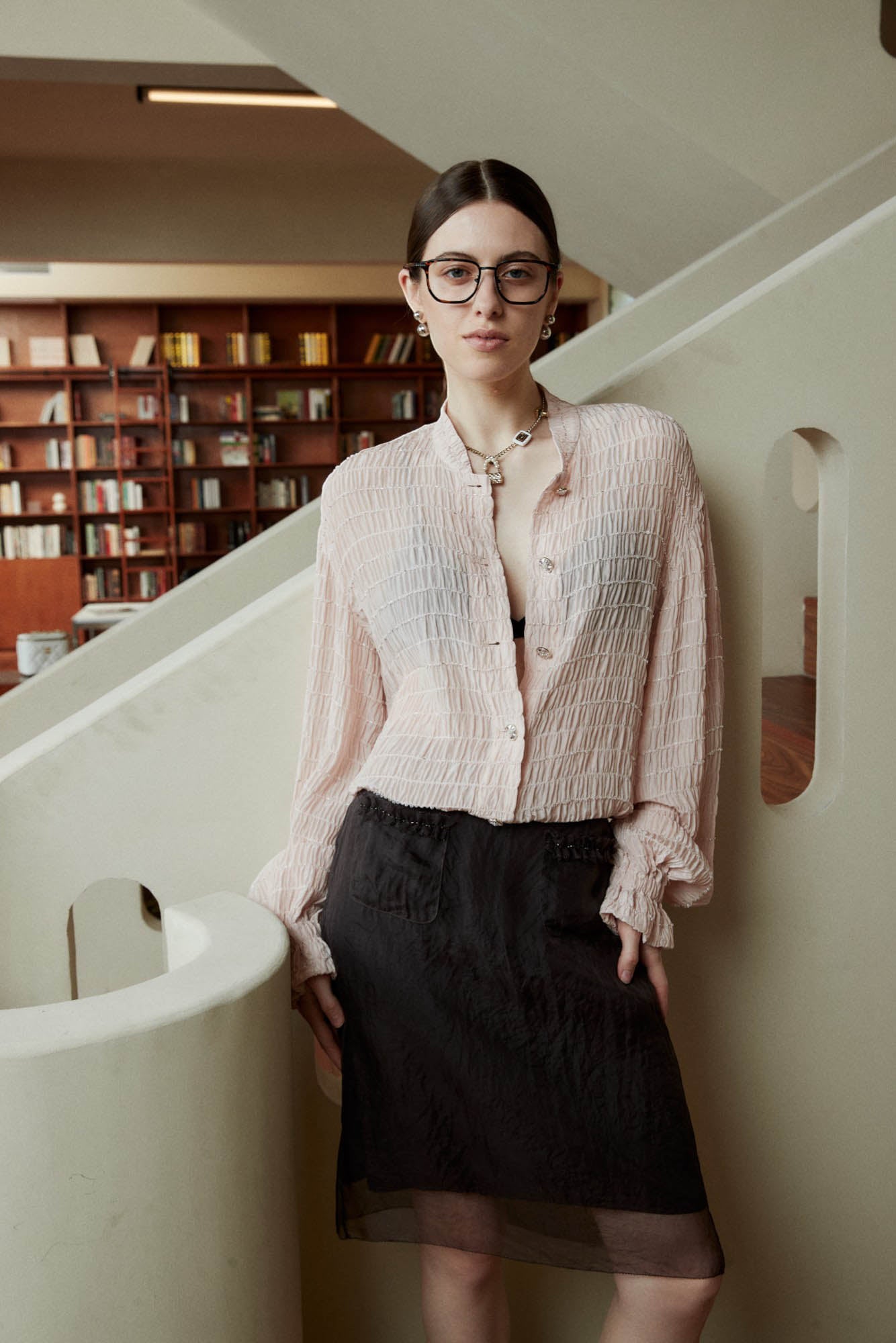 Marius Women's Rhinestone Seersucker Jacket