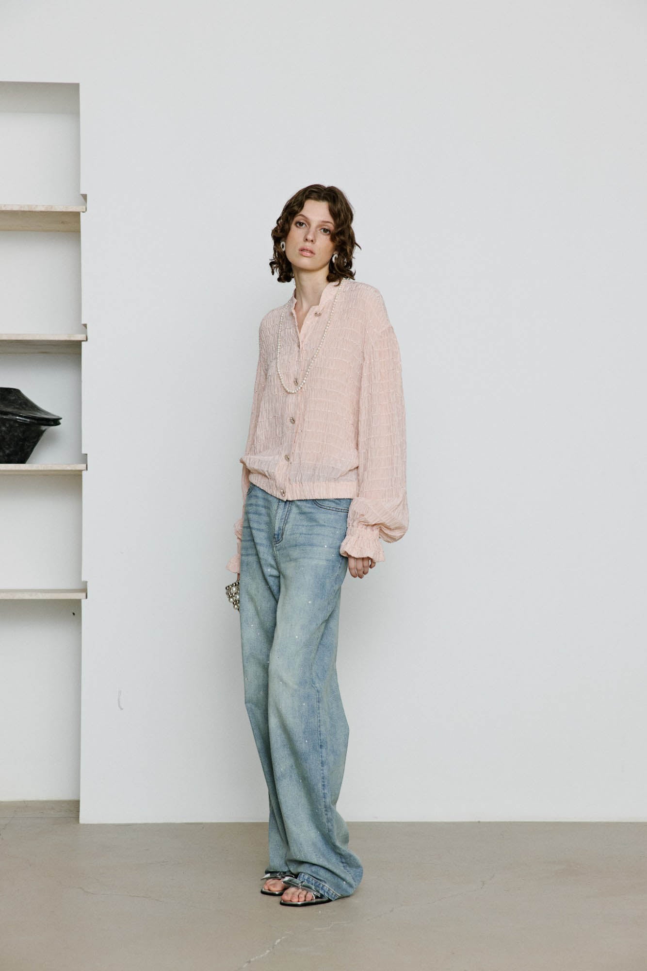 Marius Women's Rhinestone Seersucker Jacket