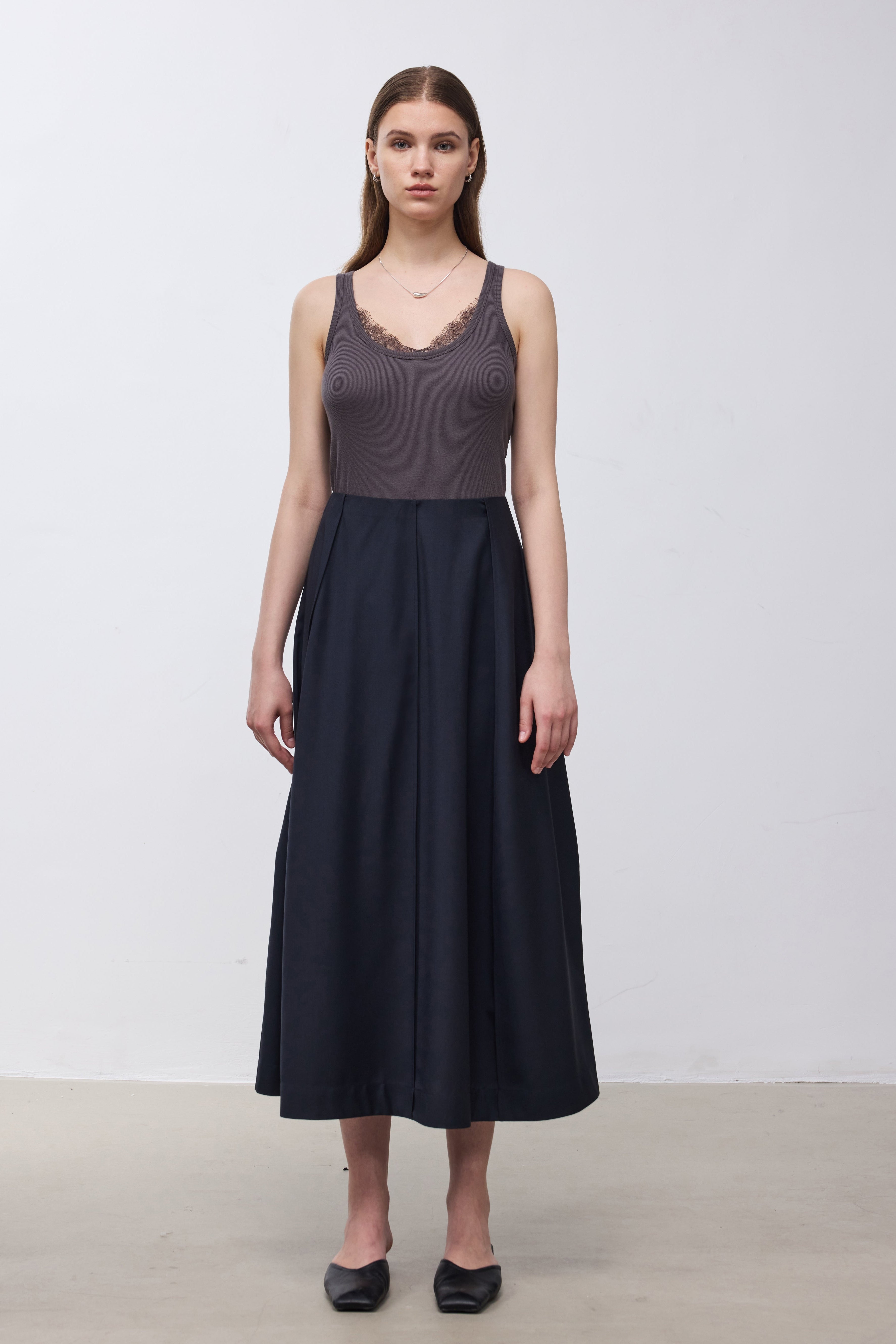 Lace Panel Tank Top