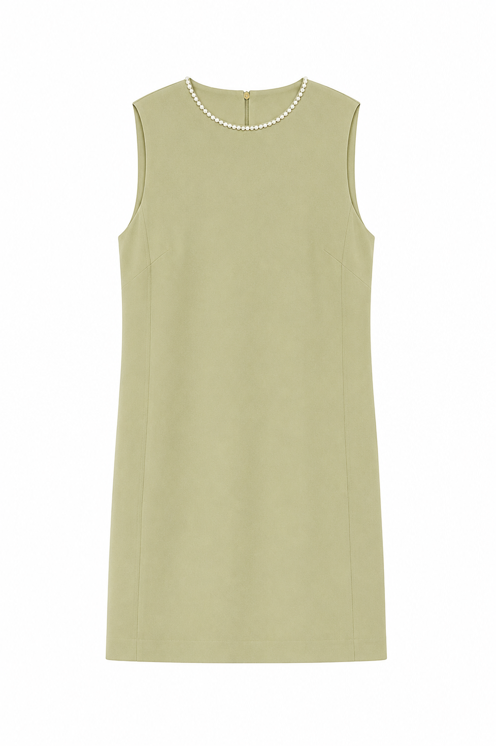 Pearl Accent Shift Mini Dress