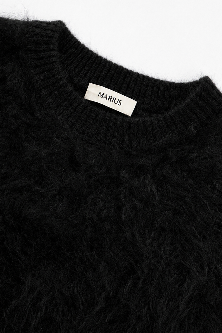 Marius Women's Brushed  Crewneck Loose-fitting Cashmere Pullover