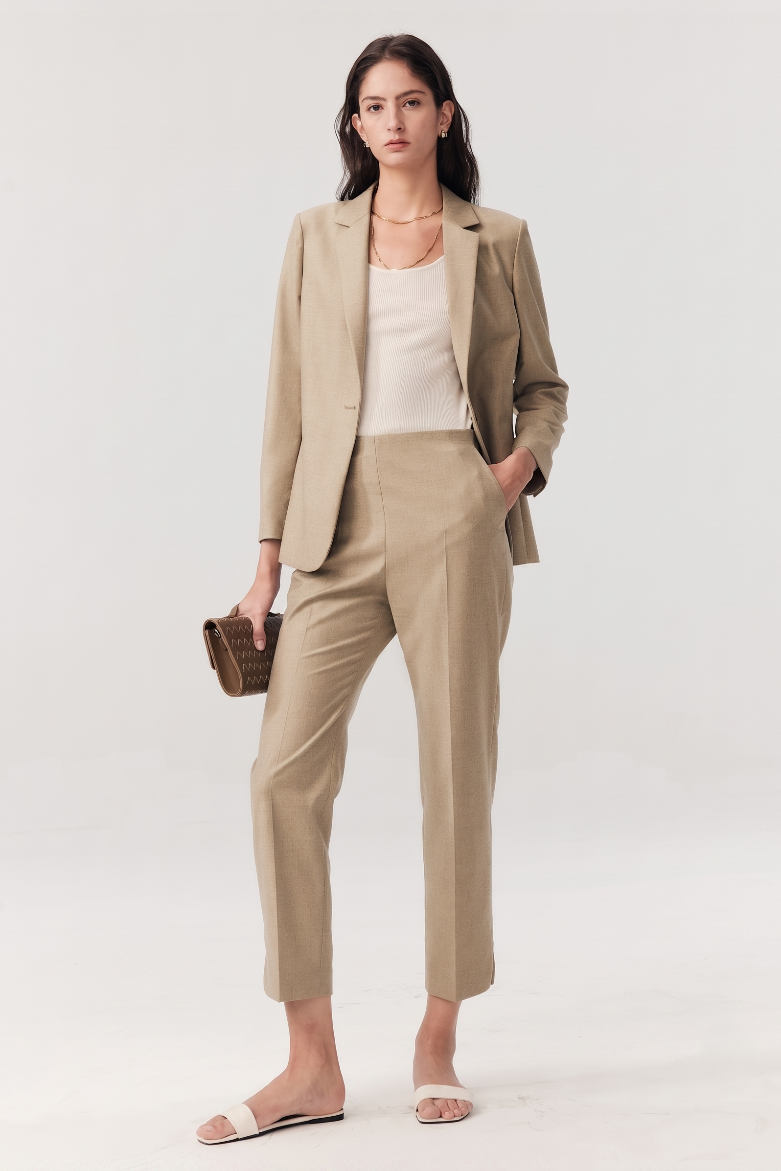 Marzotto Super 110s Prince of Wales Wool Trousers
