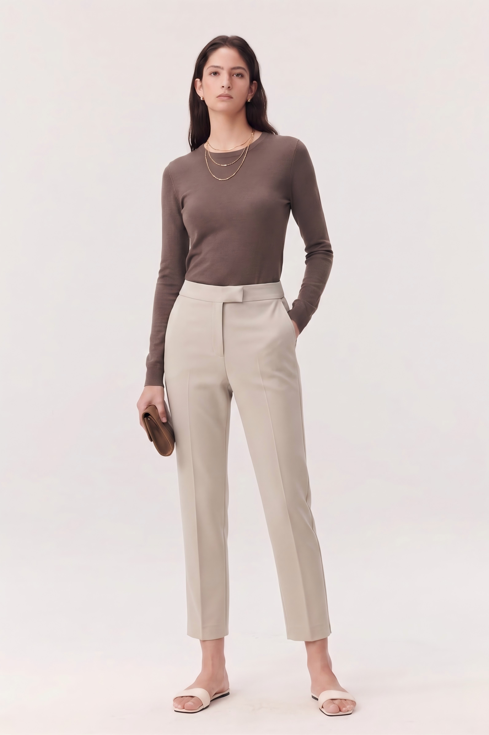 Tailored Triacetate Tapered Trousers