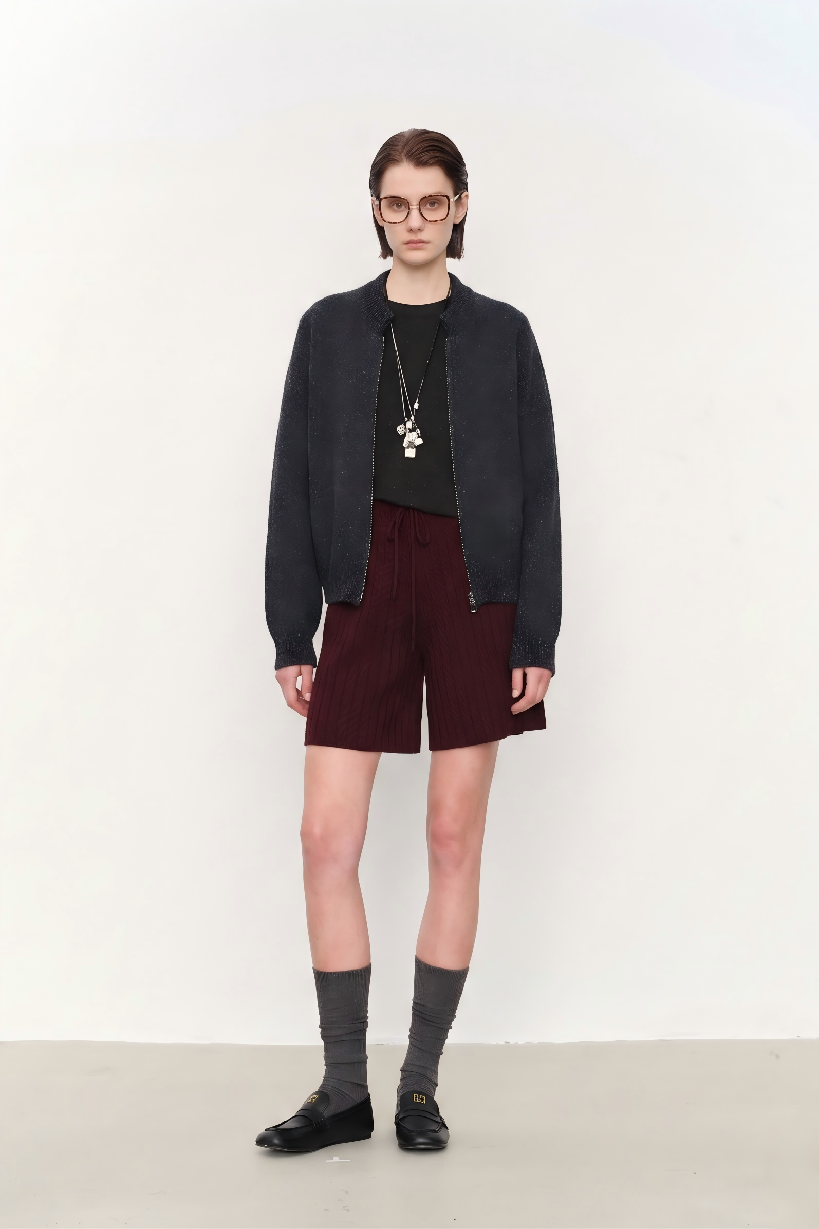 First-Shear Merino Wool Zip-Up Cardigan