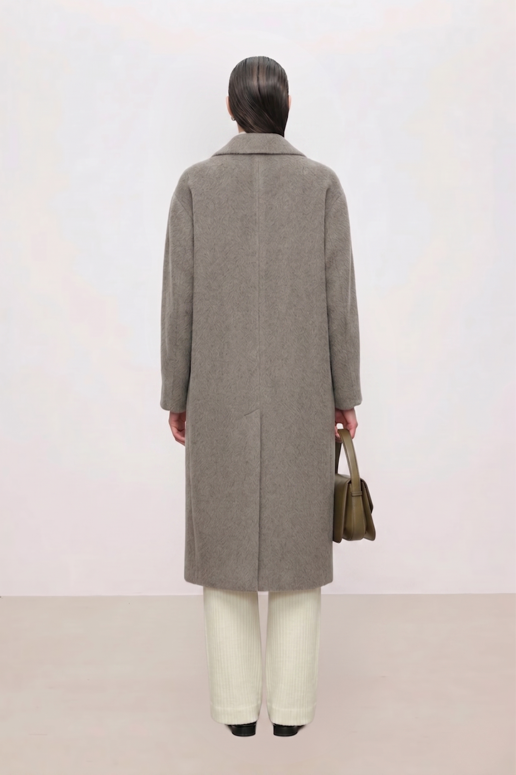 Classic Tailored Pure Suri Alpaca Long Coat