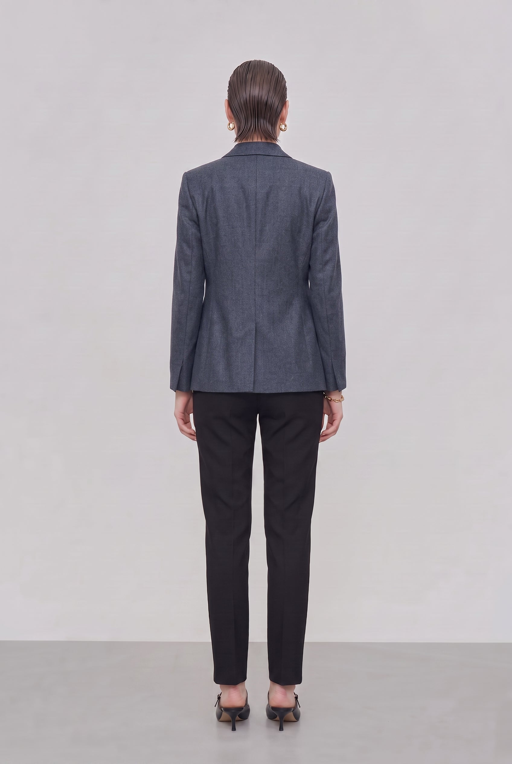 Marius Women's One-Button Flannel Blazer