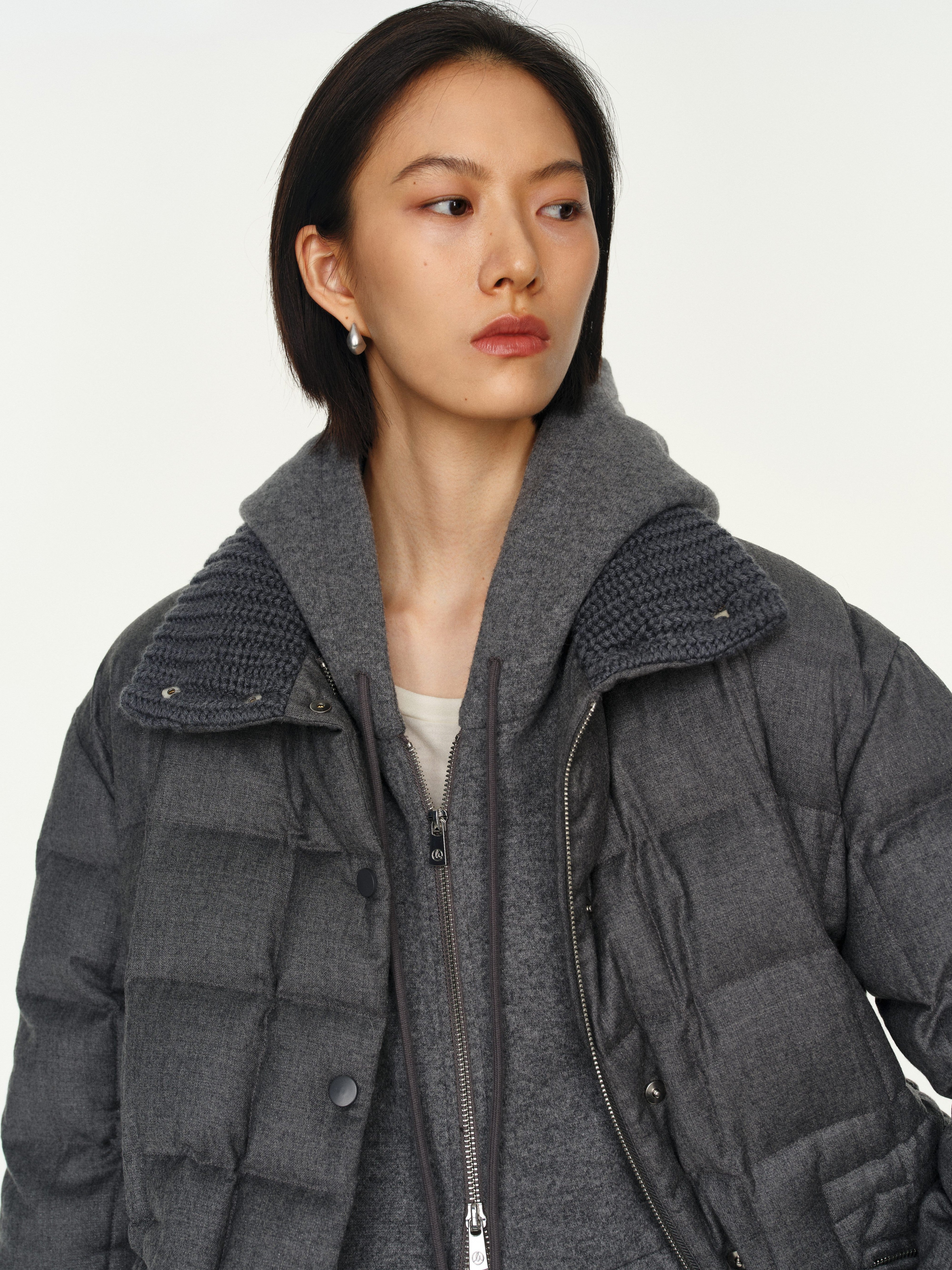 Wool-Blend Goose Down Jacket