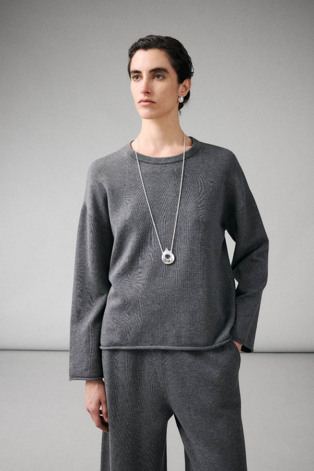 Marius Women's Merino Wool Blend Knit Cropped Pants